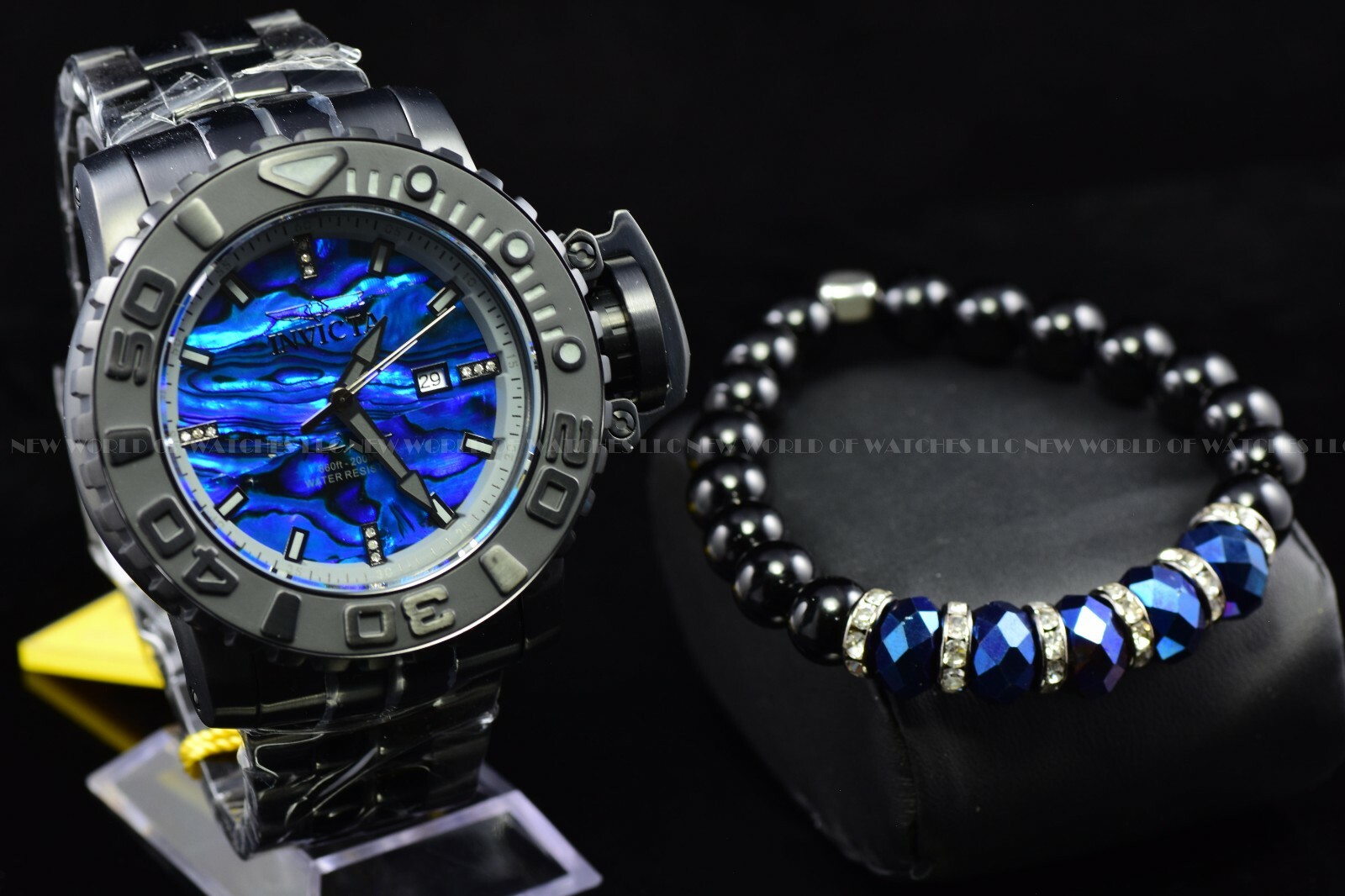 Beads Bracelet Handmade Jewelry Matching Invicta Sea Hunter 28988(Bracelet only)
