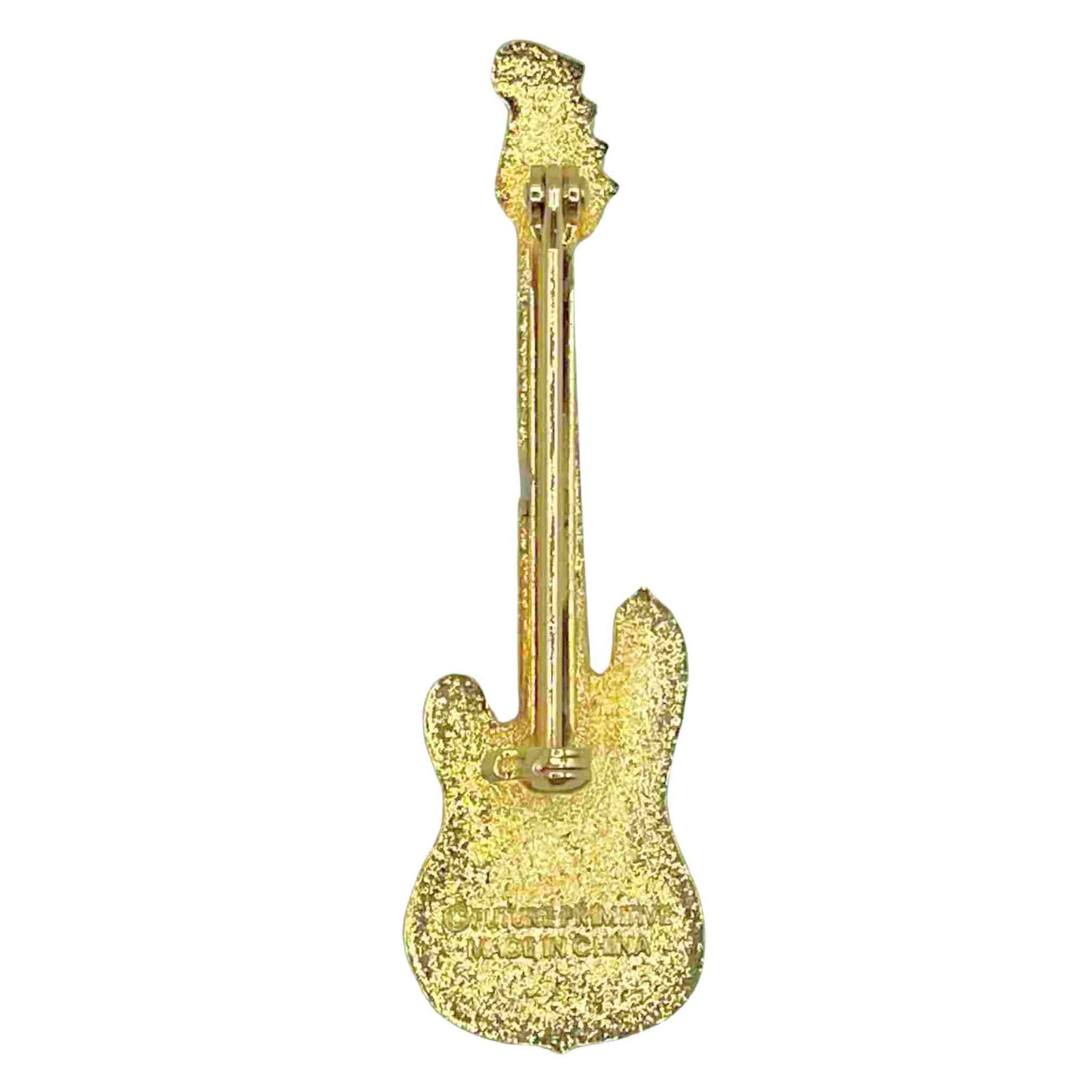 Harmony Jewelry Pin | Fender P Bass Electric Guitar | Red