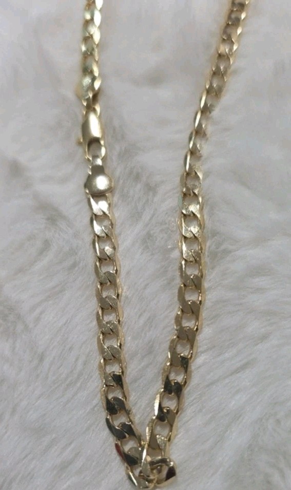 14k Gold Plated 20″ Cuban Link Chain Necklace w/ Dragonfly Red Crystal Pendant