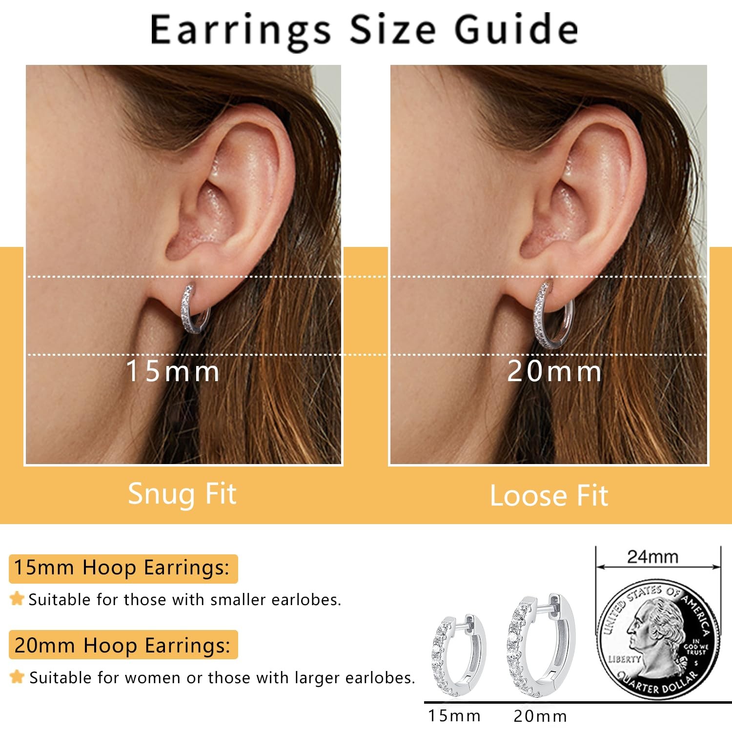 925 Sterling Silver Huggie Earrings for , Hypoallergenic Small Huggie Hoop Ea…