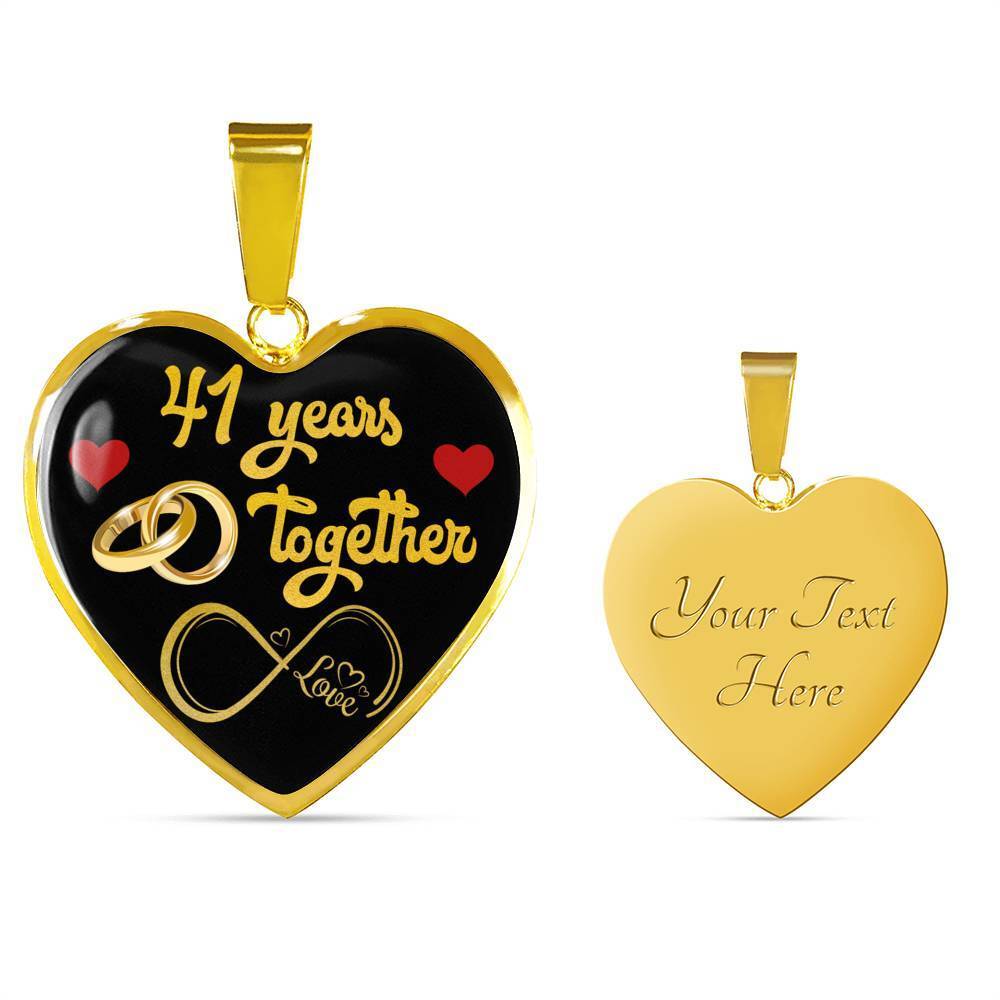 Personalized Engraved 41st Wedding Anniversary Gift For Her, Married 41 Years