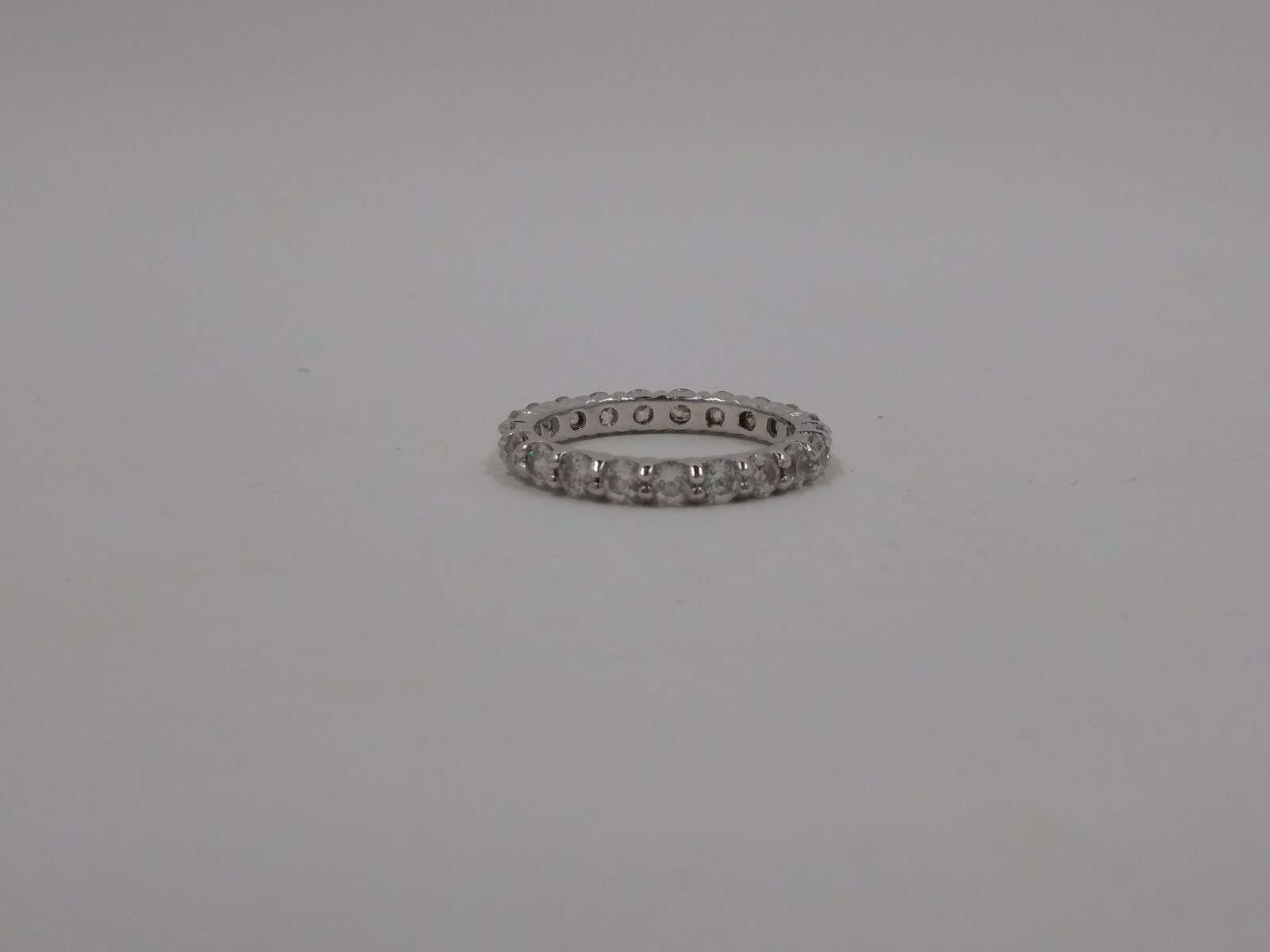 Diamonique 100-Facet Cubic Zirconia Eternity Band Sterling Silver