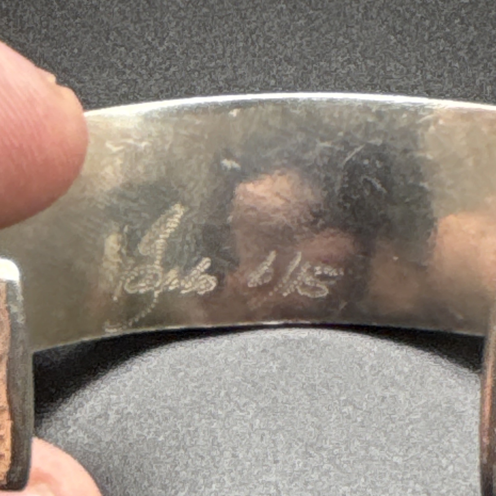 Paul Sazbo Sr. Silver 925/14K Gold Accent Running Horses Cuff Bracelet 43.83g
