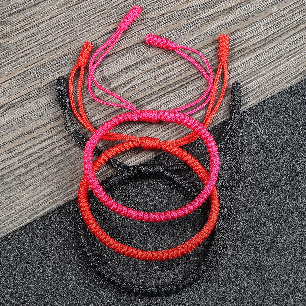 Hot Tibetan Buddhist Braided Bracelet Thread Knots Woven Red Rope Lucky Lover
