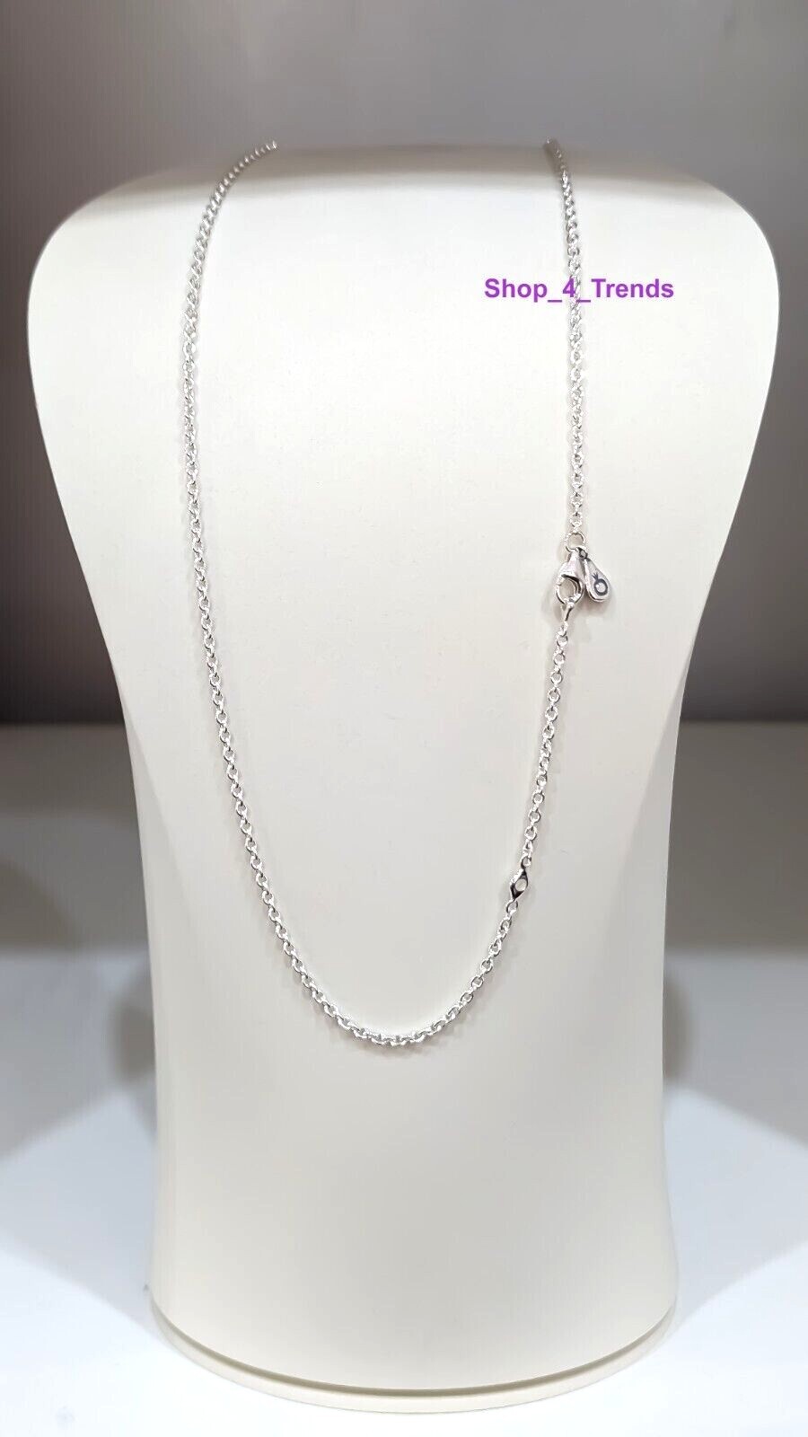 NEW Authentic PANDORA Brand 590200-75 925 Sterling Silver Cable Chain Necklace