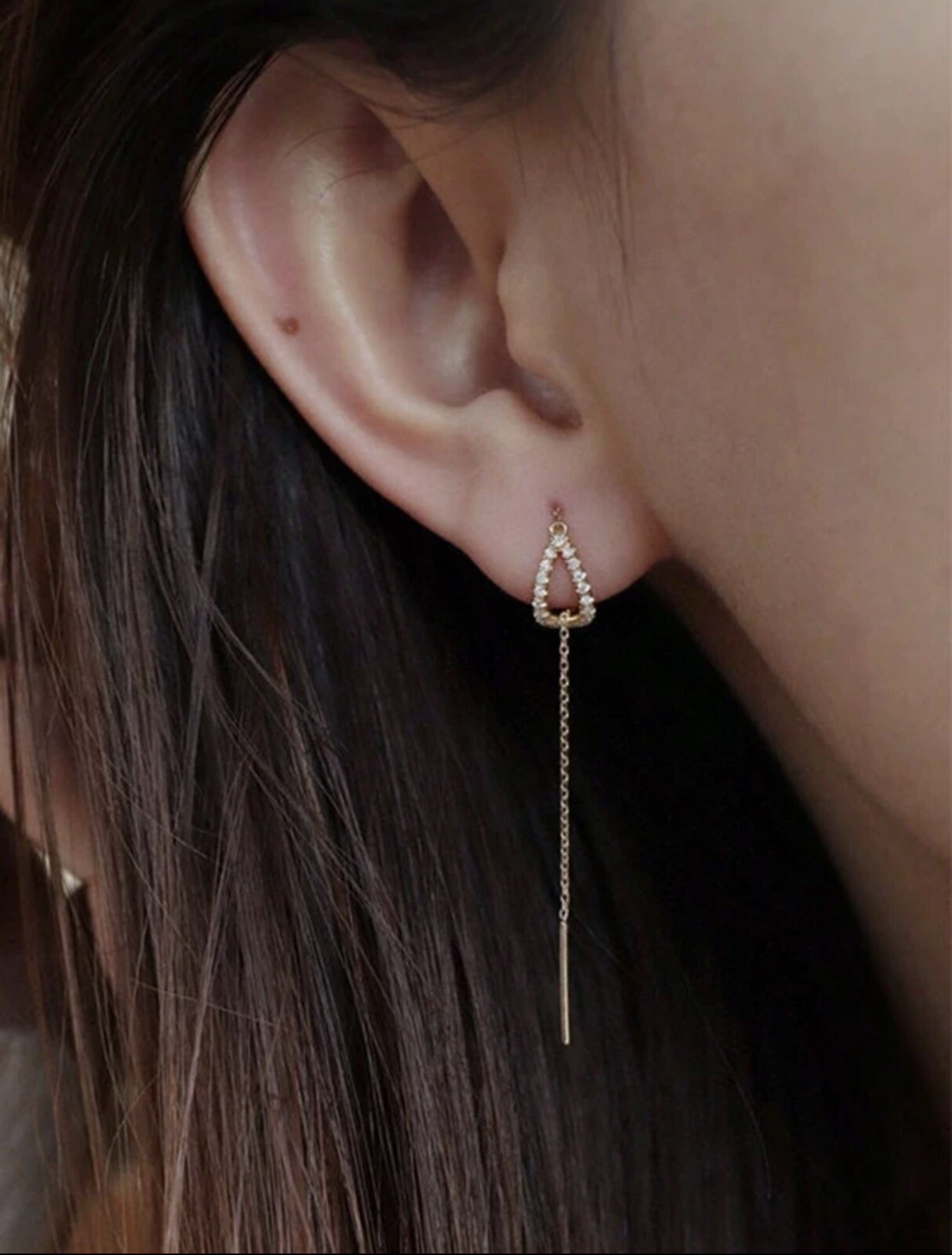 NEW Drop Ear Line Long Hanging Earrings