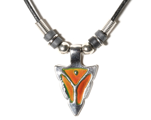 NEW Arrowhead Mood Necklace Color Change Arrow Pendant Necklace