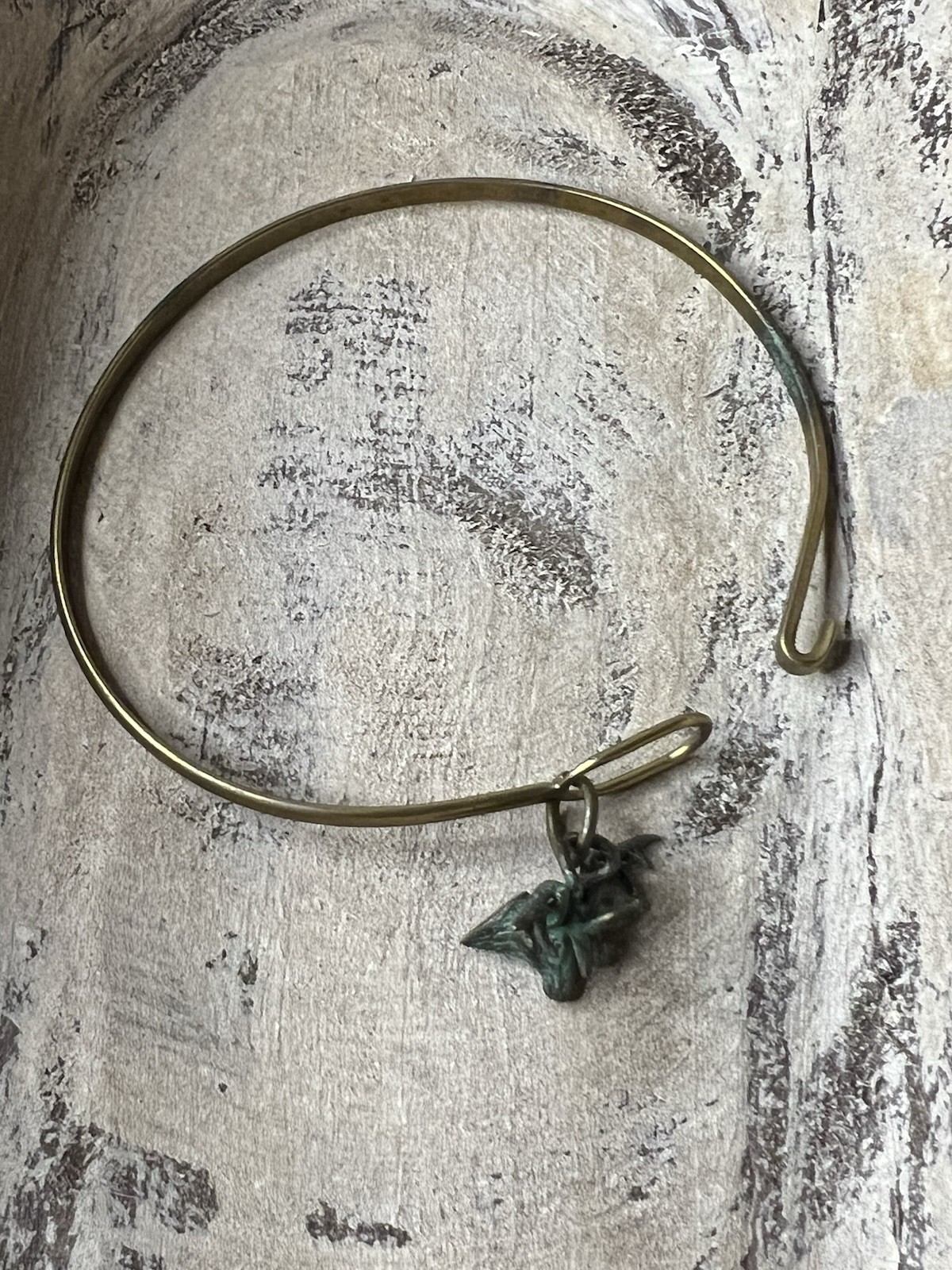 New Hand Painted Green Buck Charm Bracelet