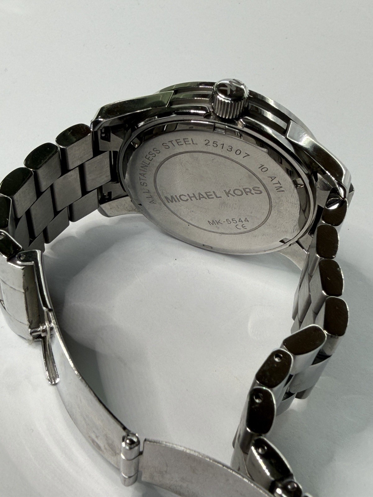 Mom Luxury Gift Set 2 Michael Kors Watches 14K Gold Heart Necklace Pearl Earring
