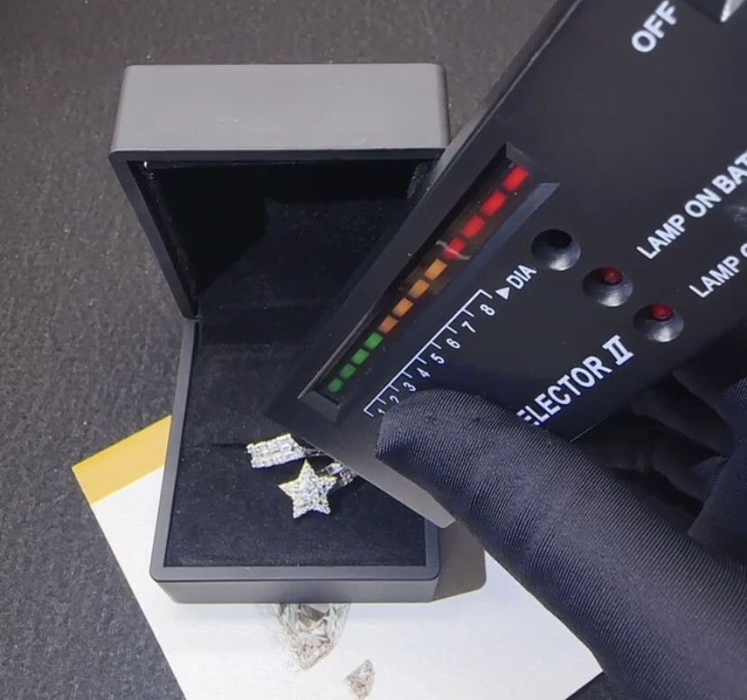 2.5-4Ct Moissanite Star Ring 925 Silver | Iced Baguette | Passes Diamond Test