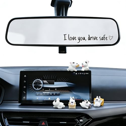 Cute Bulldog Car Accessories Set, Car Dashboard & Interior Yellow-Bulldog