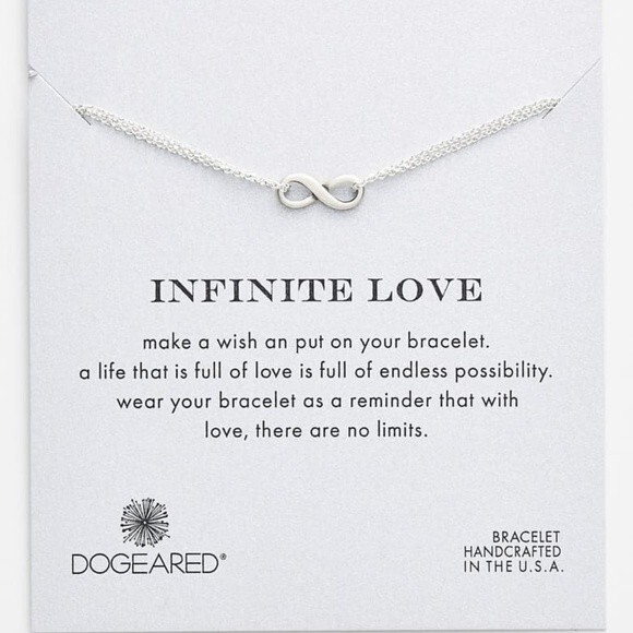 Dogeared Sterling Silver Infinite Love Bracelet Perfect valentine’s day gift