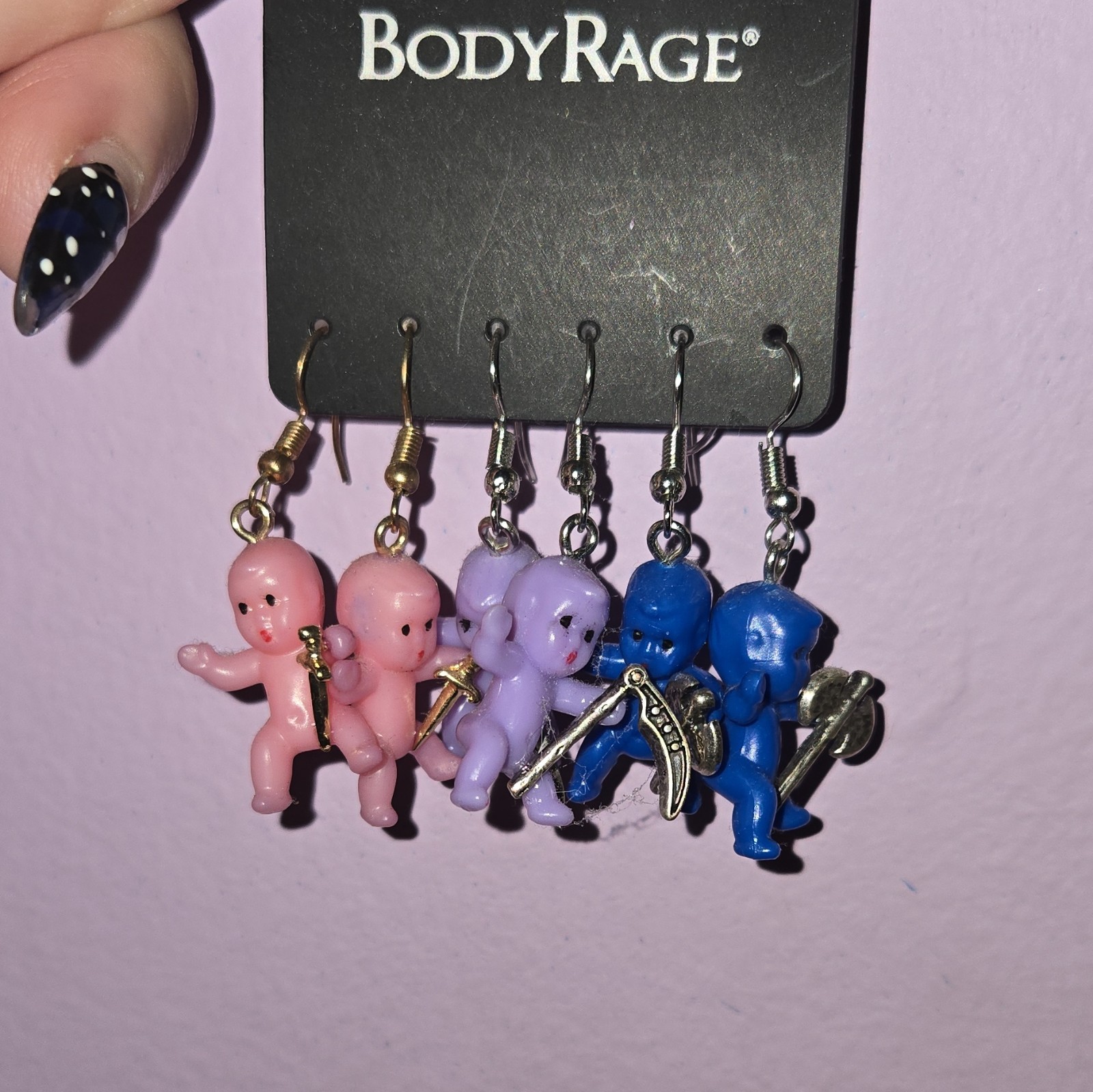 BodyRage baby body earrings multicolored