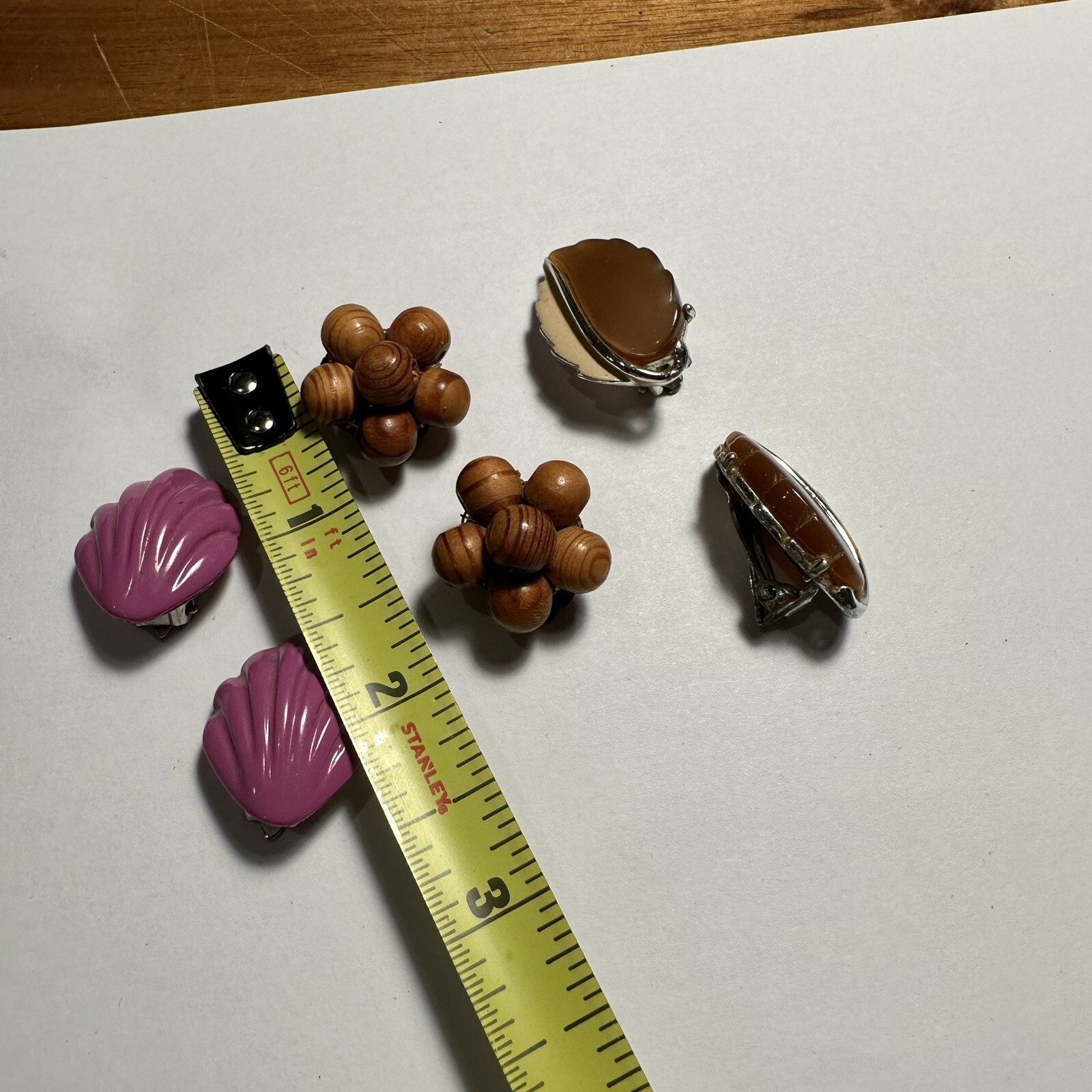 Lot of 3 Clip On Earrings – 1 Signed Lisner
