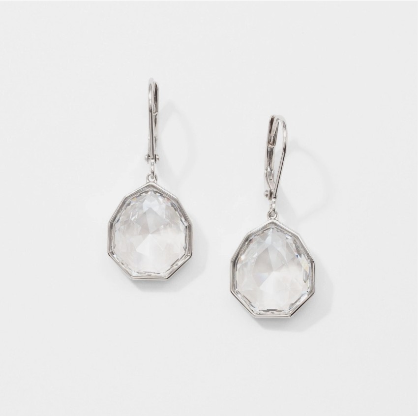 Silver and Crystal Sparkly, Dangly Earrings. Touchstone Crystal by Swarovski