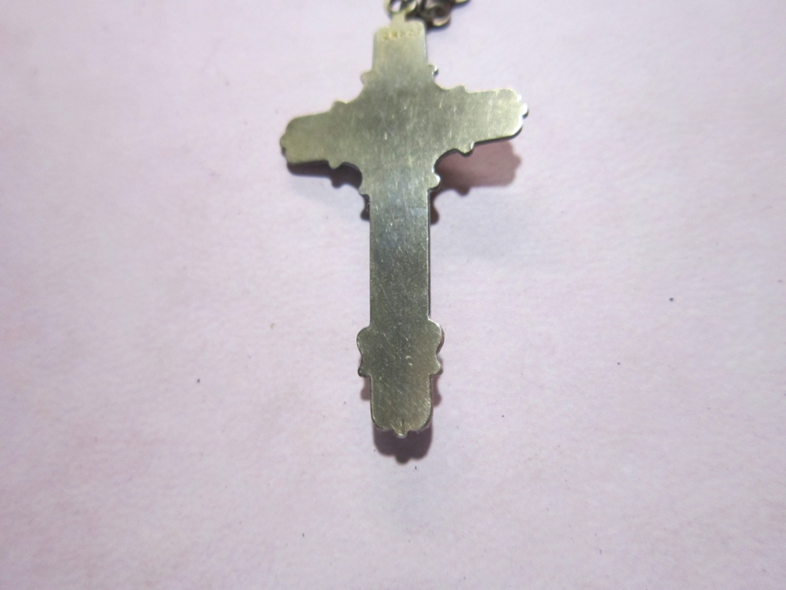 Vintage 1/20/12k GF Crucifix Jesus On The Cross Pendant Jewelry Charm