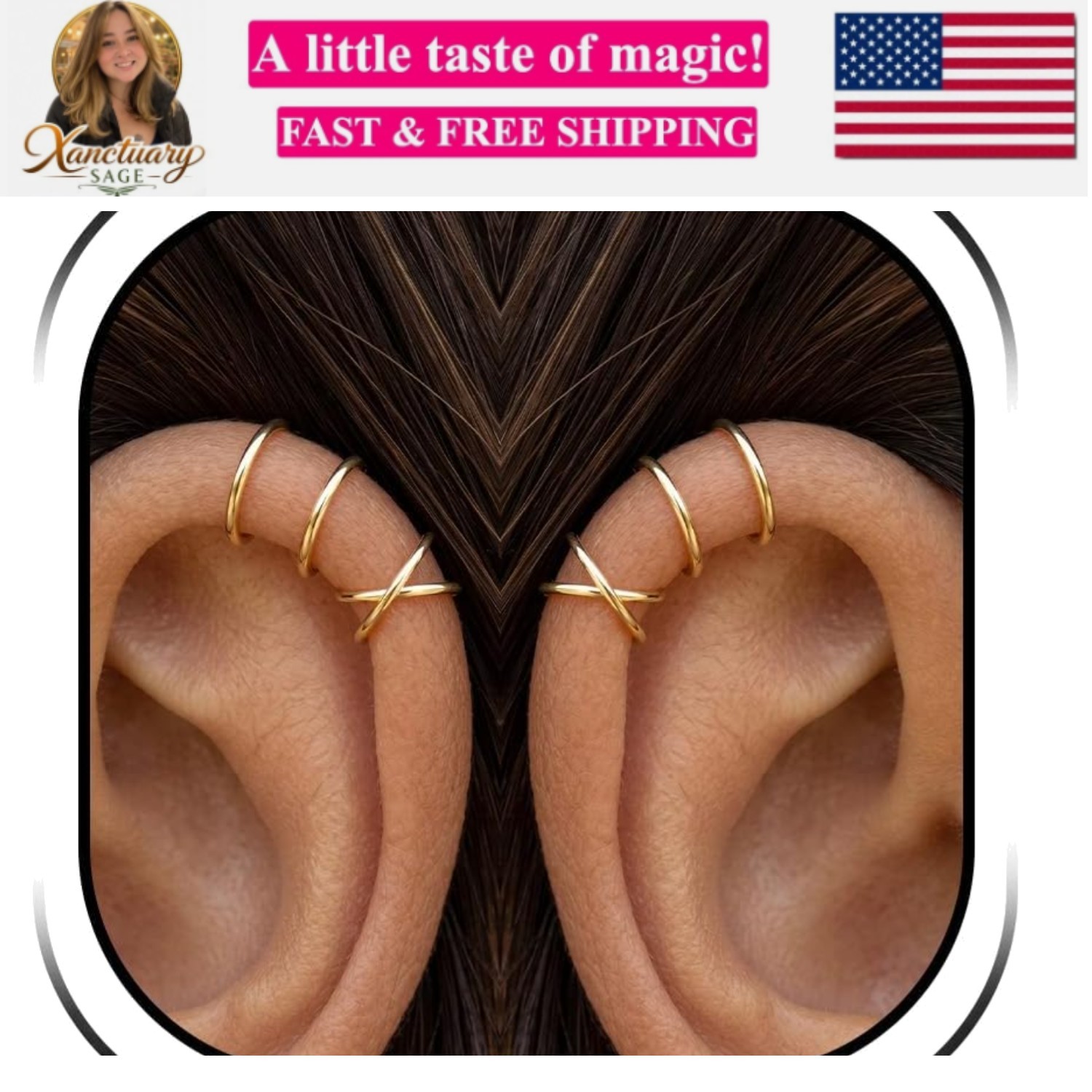 Ear Cuffs Non Piercing Ear Cuff Earrings for Women Gifts Trendy Stuff Clip on…