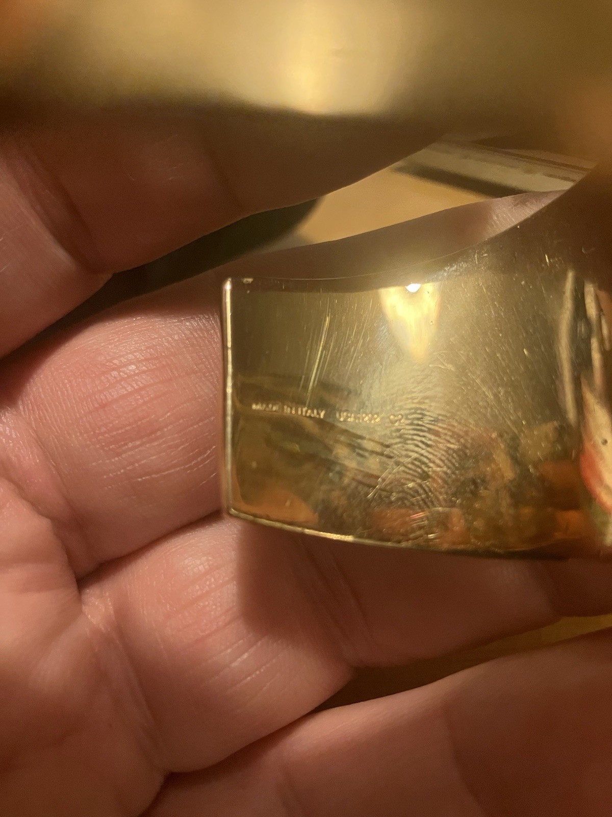 Celine Paris Gold Plated Cuff Bracelet UCA 1202 C2