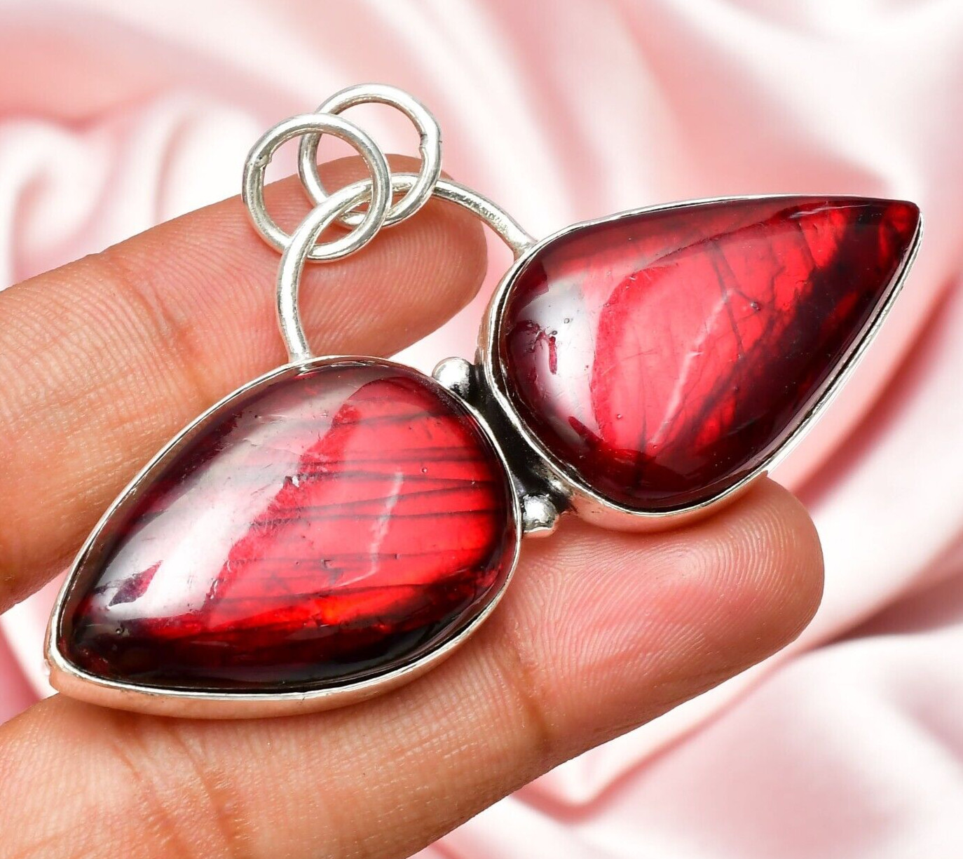 Labradorite Pendant Gemstone 925 Sterling Silver Handmade Jewelry Pendant 1.56″