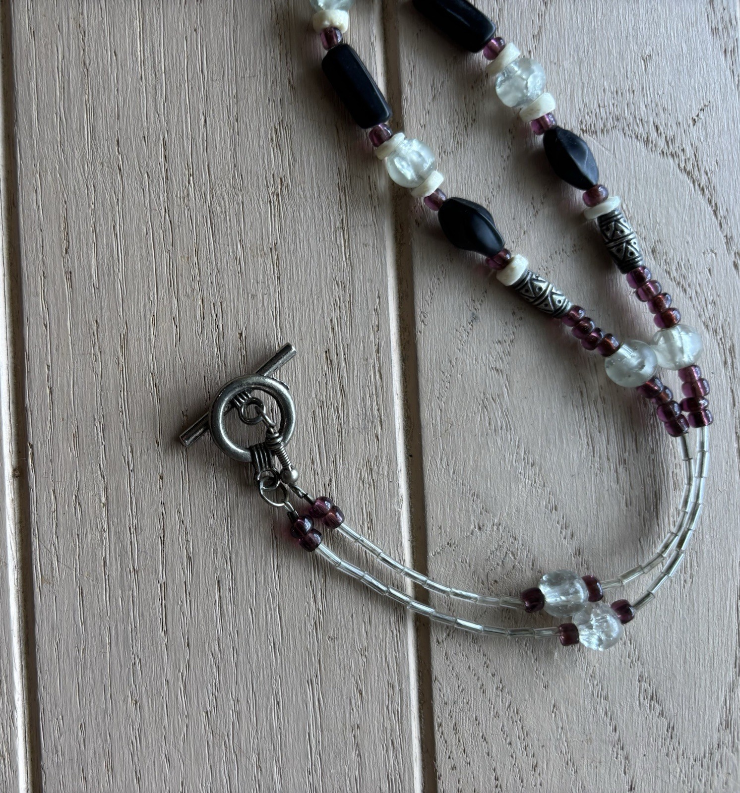 Sparkly Shimmery Mermaid/Fairy Beachy Coastal Abalone Shell Necklace