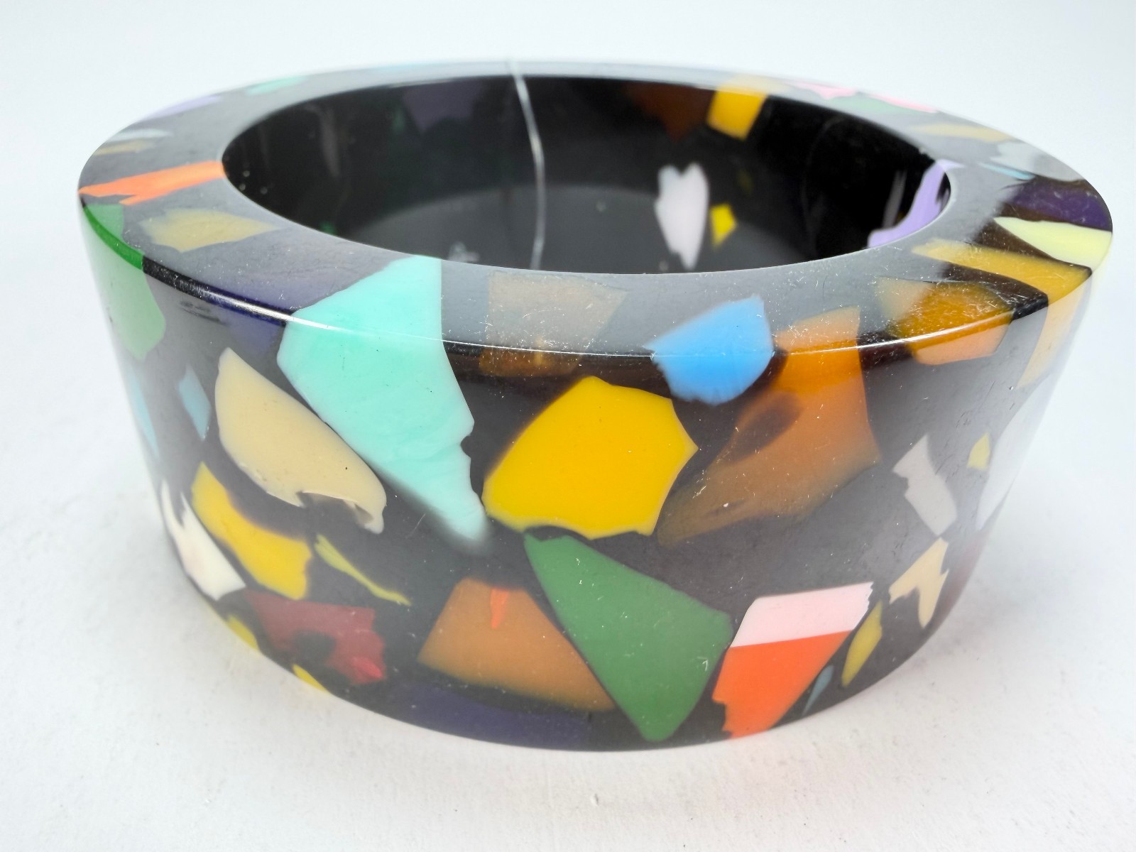 Jackie Brazil “Art Deco” Solid Round 3.4cm Bangle ( B3088 )