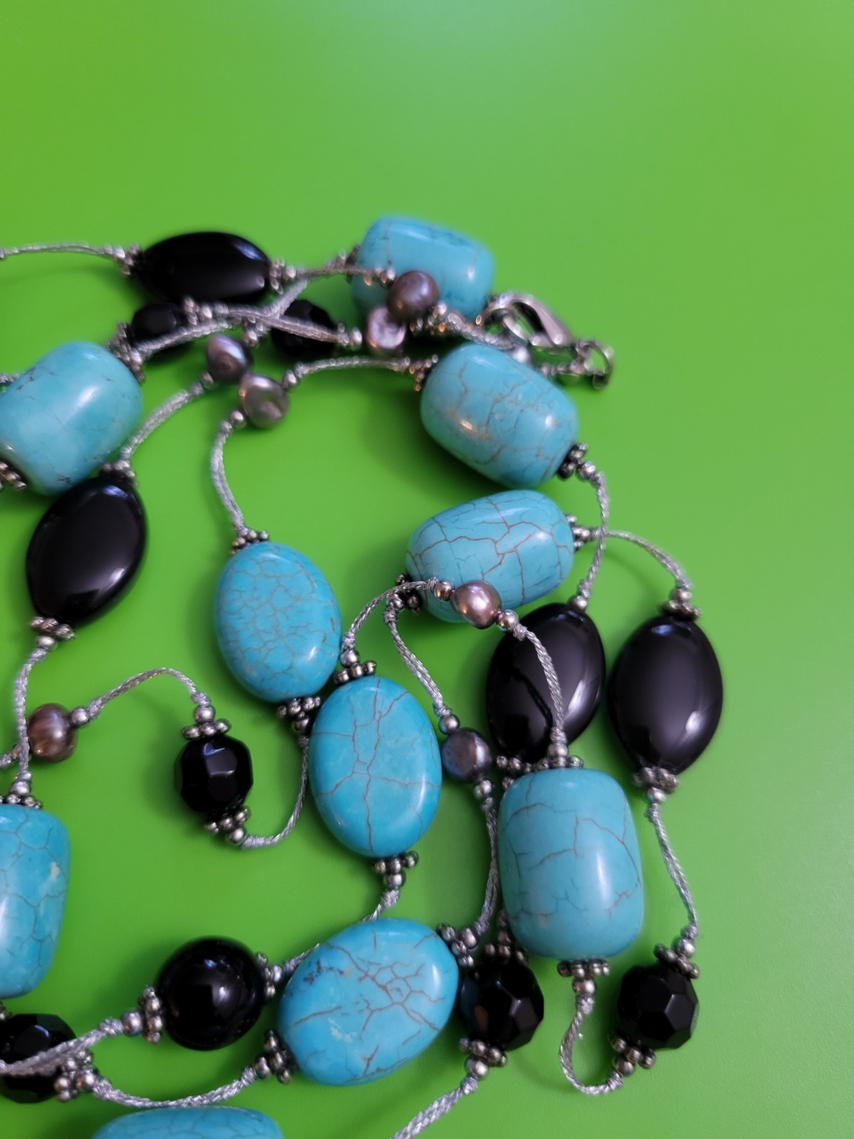 Estate REAL TURQUOISE Vintage Necklace by PARK LANE “Tropics” D-103
