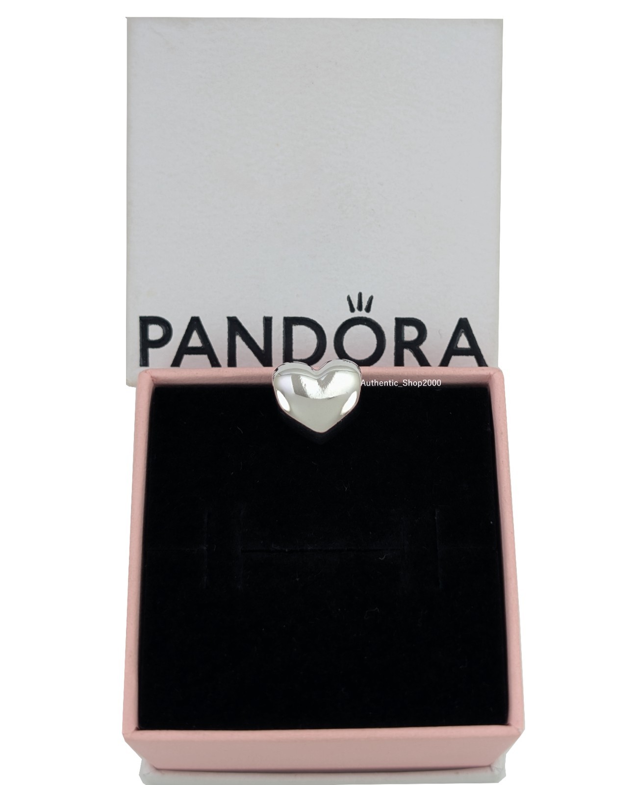NEW 100% Authentic PANDORA 925 Ale Engravable Pink Stone Heart Charm 794161C10
