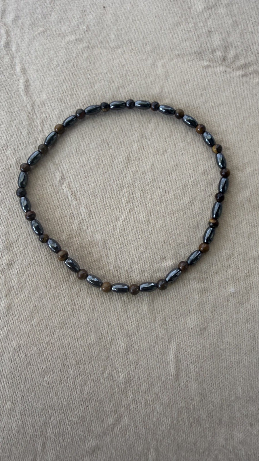 Hematite Magnetic Therapy Anklet 9.5” Long. Helps Pain, Anxiety, Circulation 2