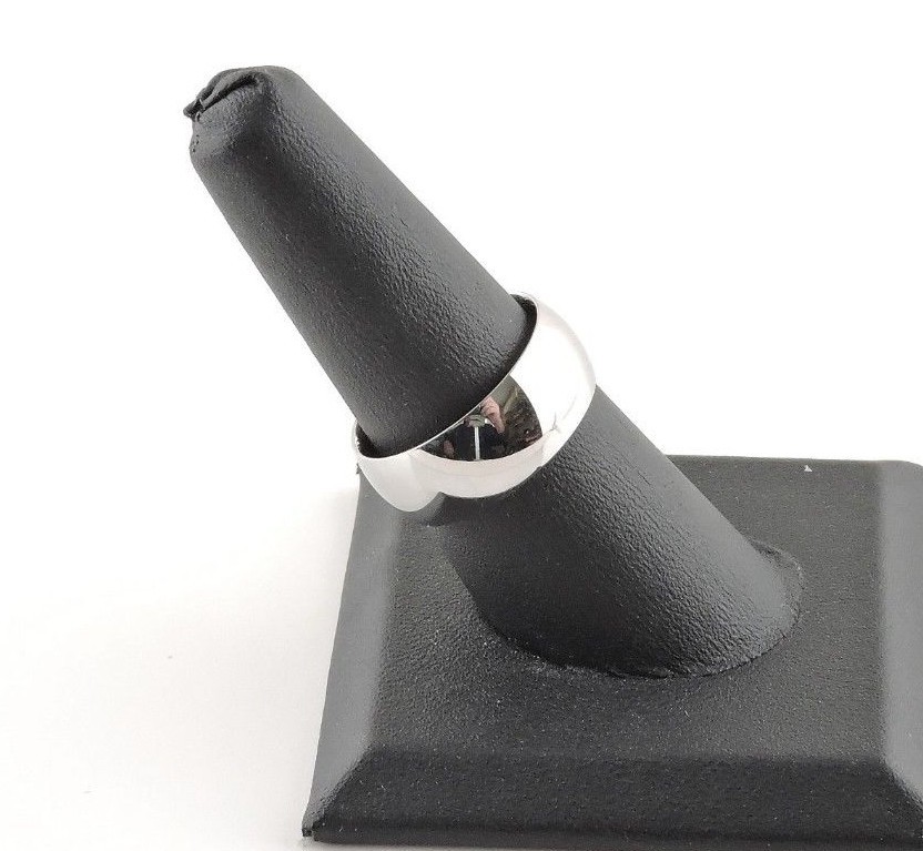 Stainless Steel Comfort Fit 8 mm Wide Band Ring – Free Gift Packaging