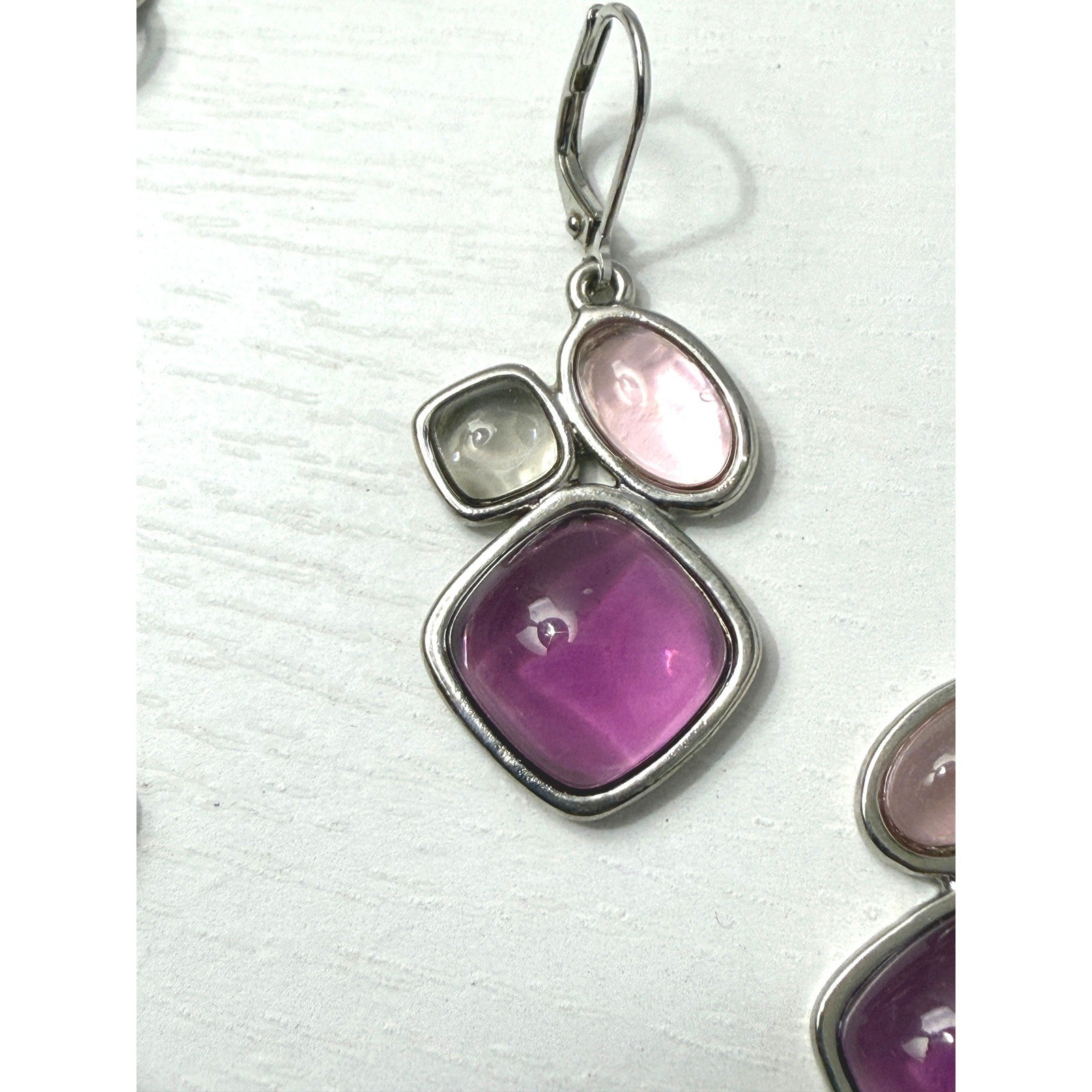Napier Necklace Earrings Open Bezel Set