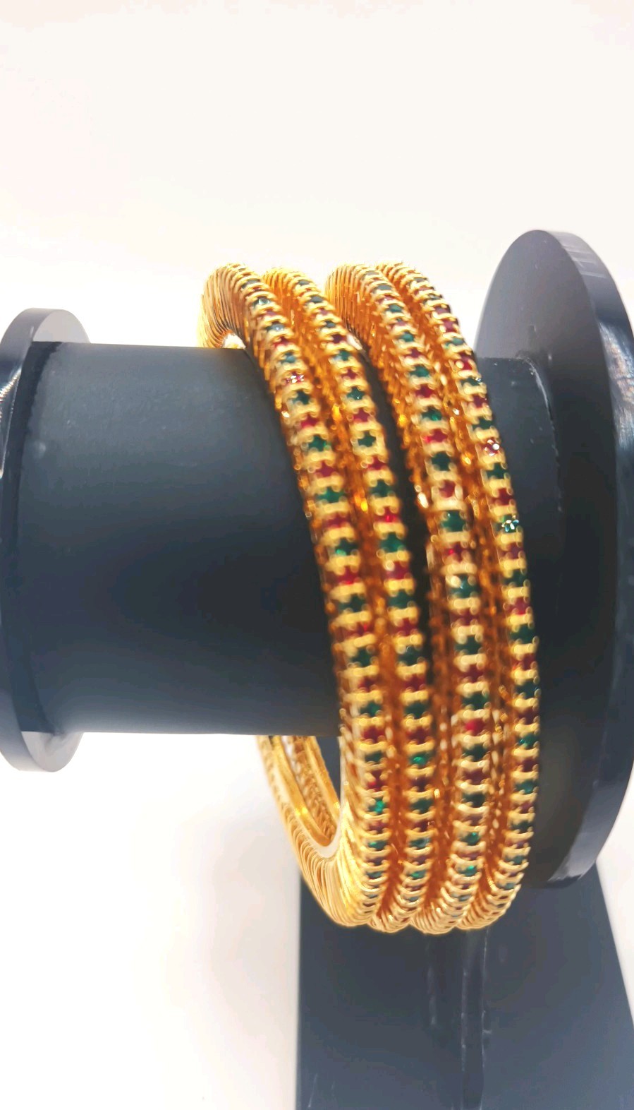 Gold Colour Crystal Rhinestone Bracelet Wedding Bridal Jewellery. size 2.6