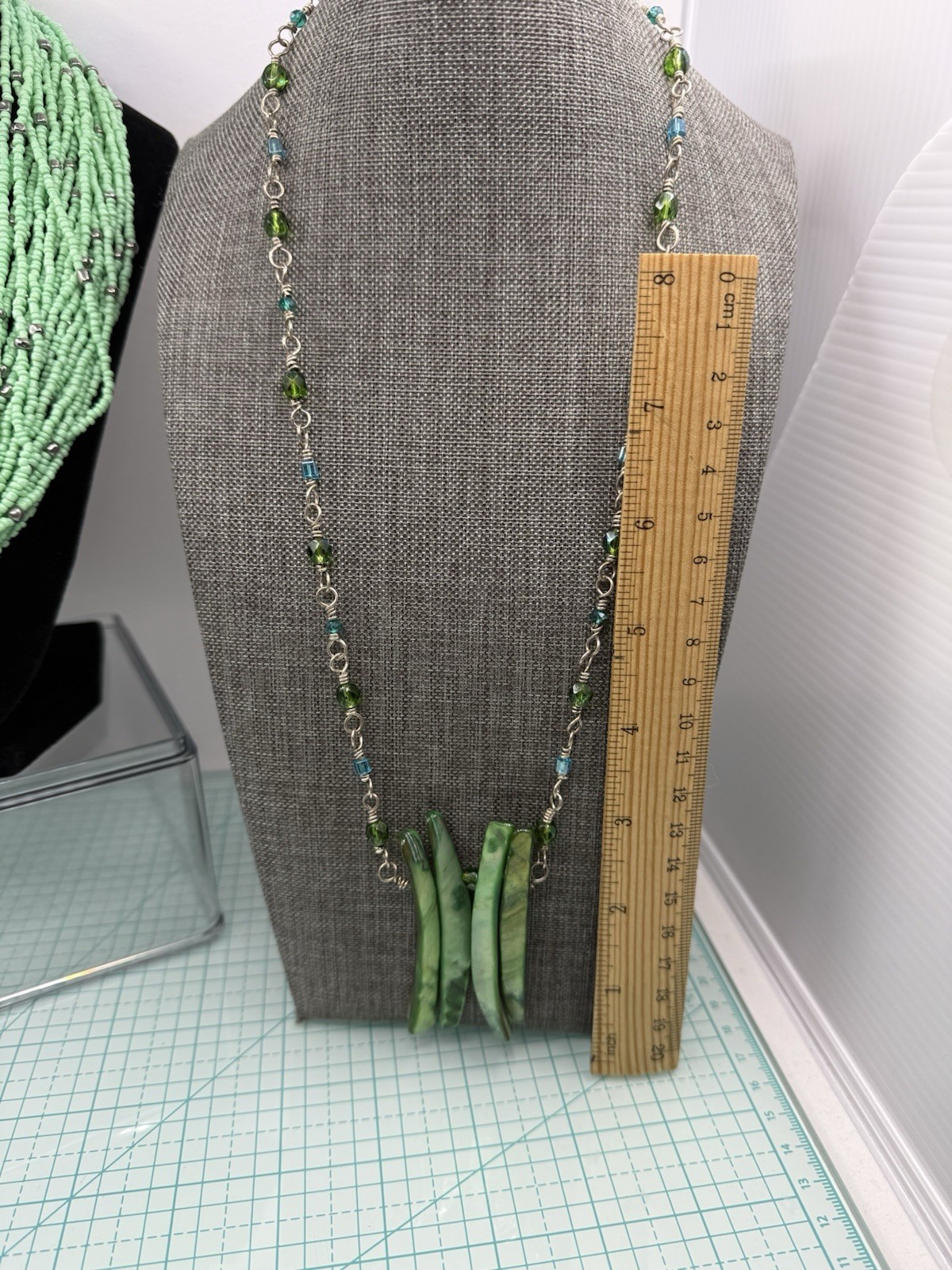 SEA FOAM GREEN Lot Of Necklaces Bracelets Earrings Beach Beauty Vacation