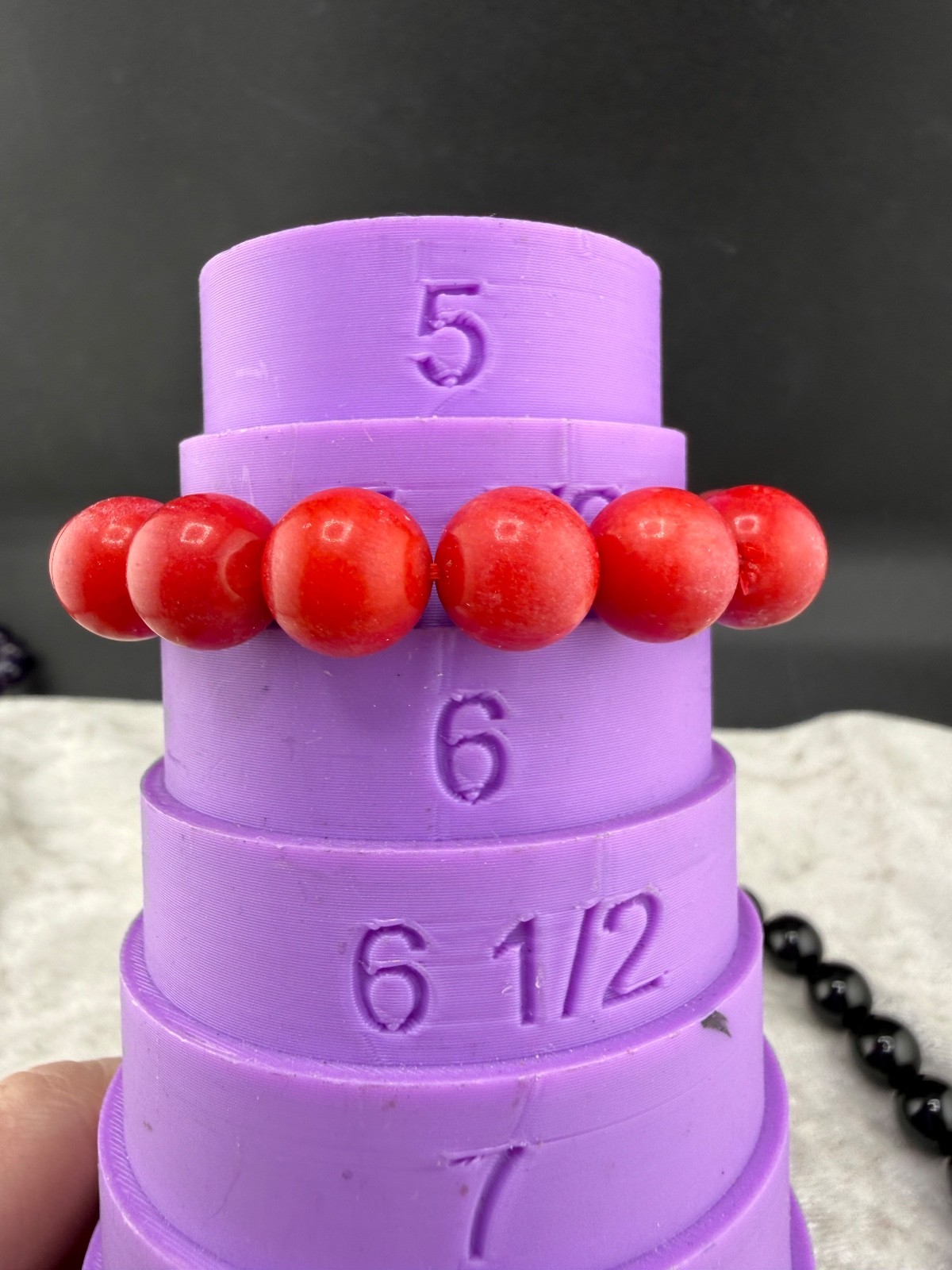 Polished Stone Bracelet Lot 7” 6” 7” 6.5” 8.5”
