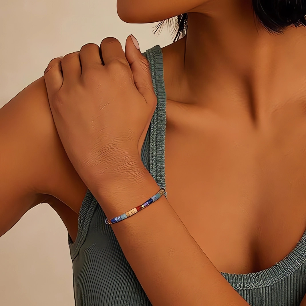 Chakra Bracelets, 7 Healing Crystals Spiritual Stones, Anxiety Relief Meditation