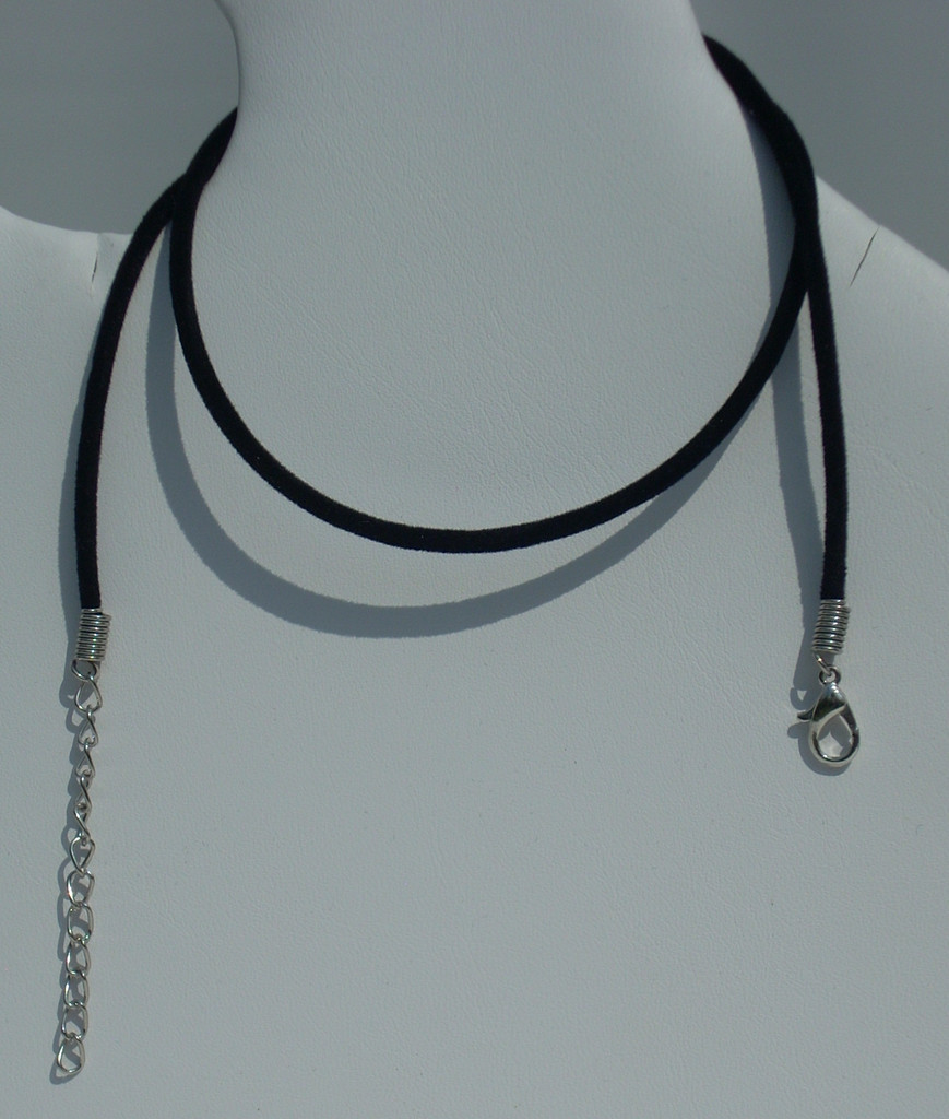 BLACK VELVET ROUND CORD NECKLACE FOR PENDANTS