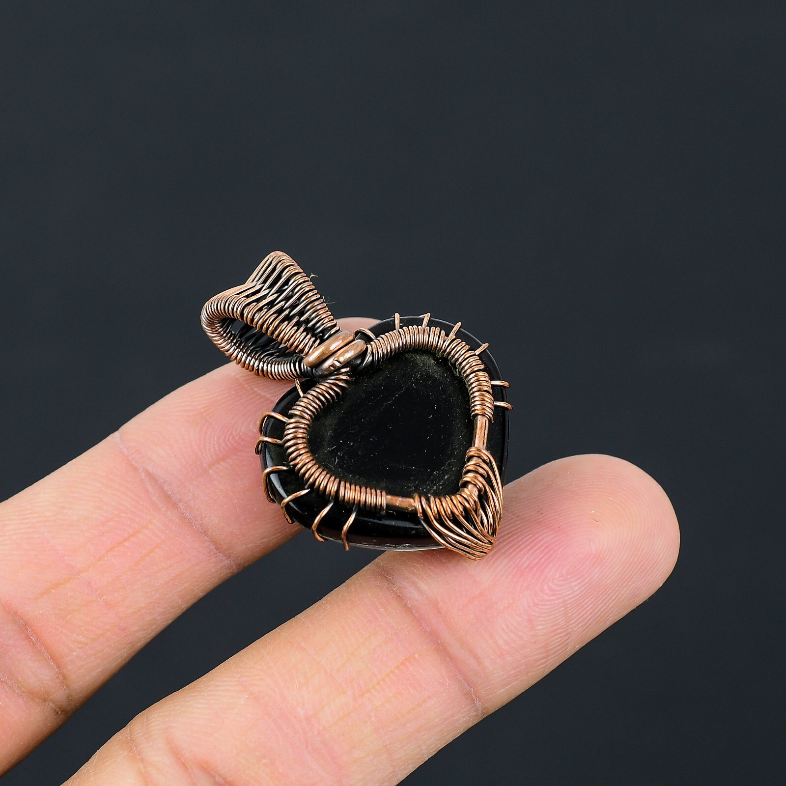 Tree Of Life Pink Opal Gemstone Copper Wire Wrap Handmade Pendant For Gift