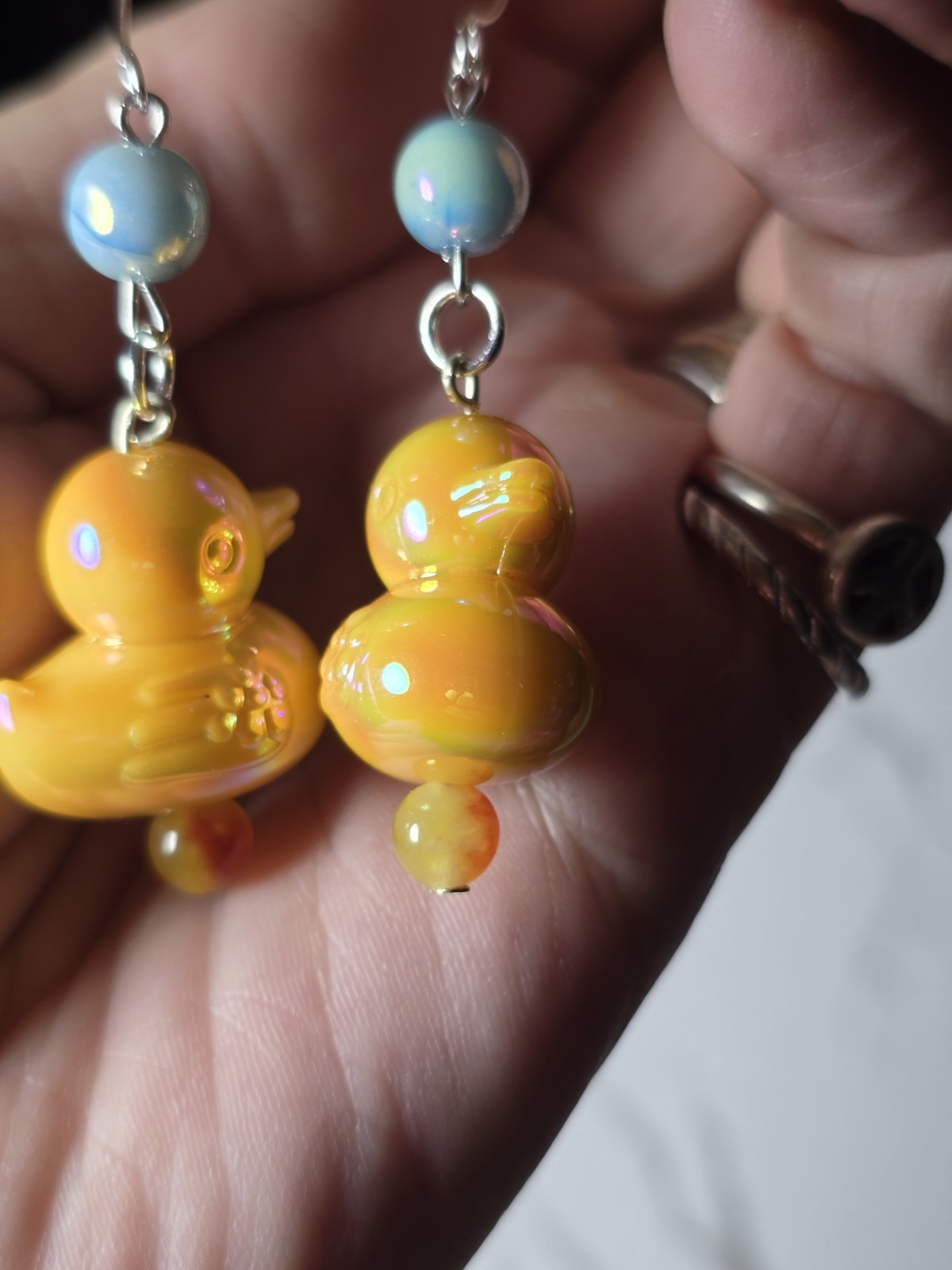 Duck lovers These duck earrings are for you. Handmade and make great gift.