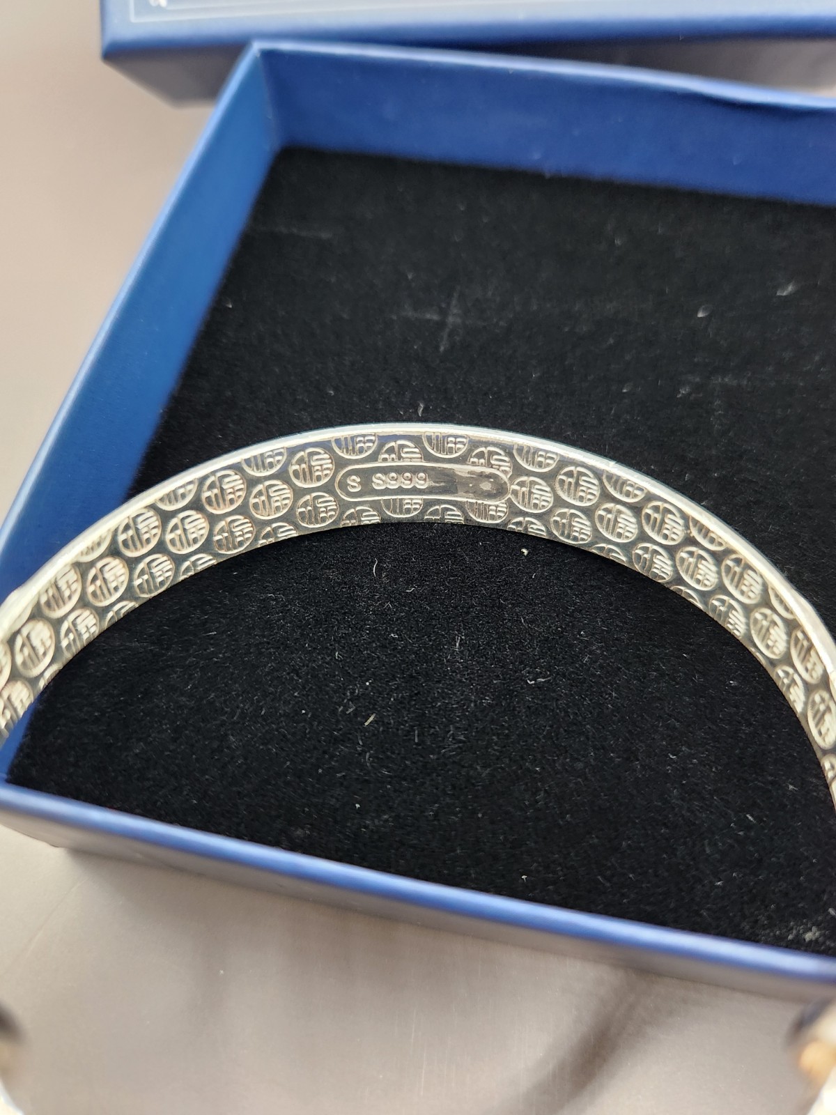 925 Silver Plated Adjustable Bangle Bracelet Women Fashion Jewelry