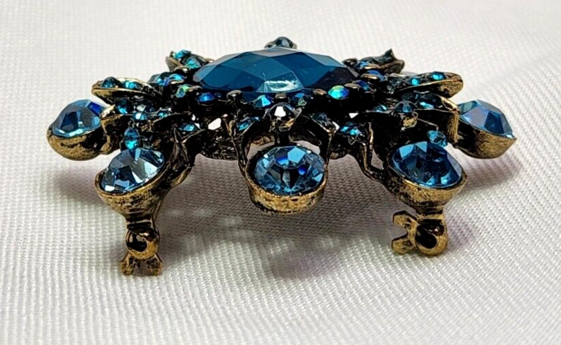Art Deco Faux Rhinestones Fashion Pin Brooch Jewelry lot of 7