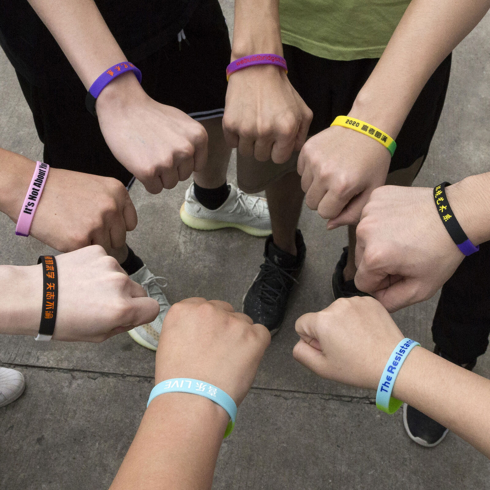 5PCS Custom Debossed Silicone Wristbands Personalized Rubber Bracelets Gifts