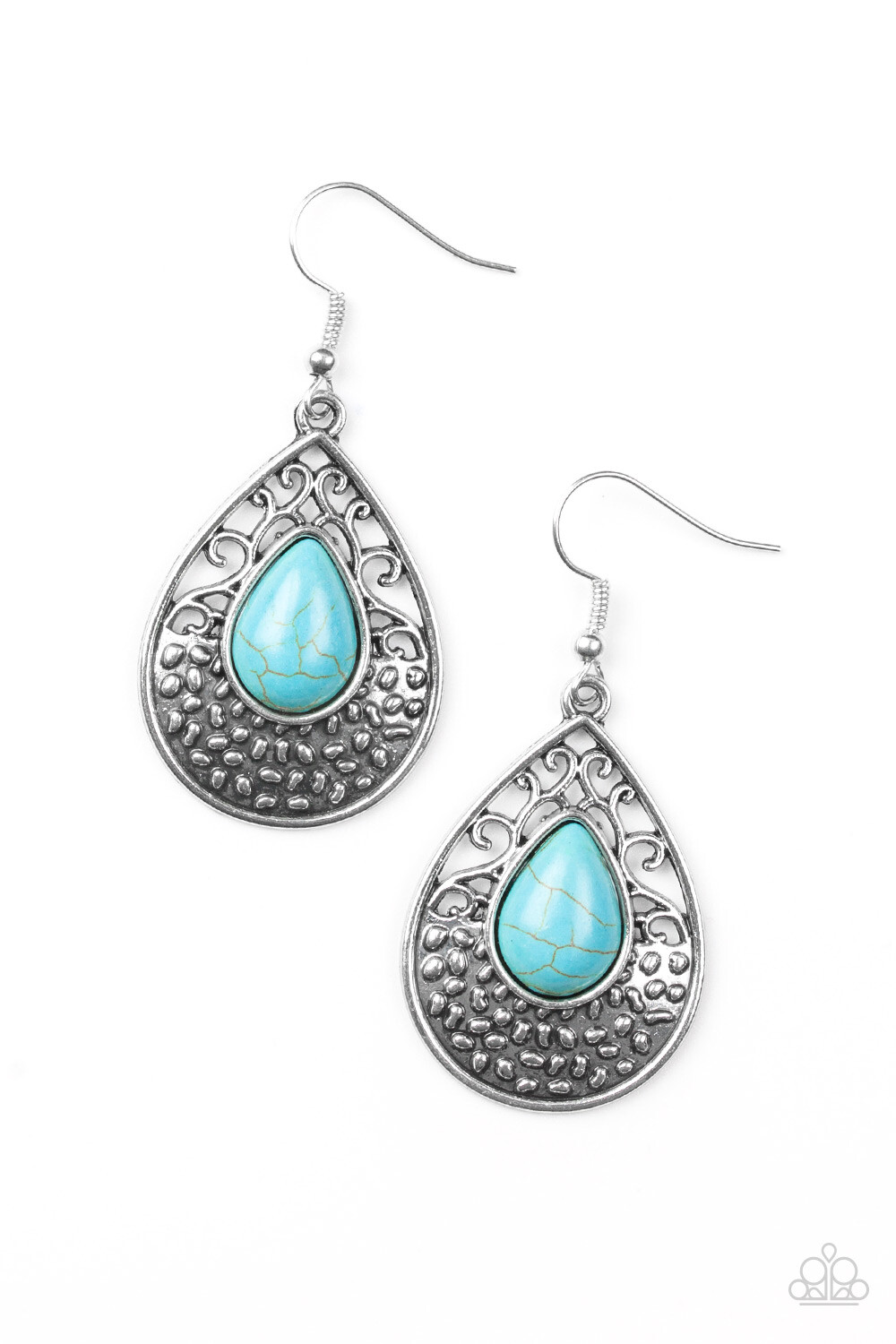 Paparazzi ~ Tucson Tunes Turquoise Earrings ***Patterns Will Vary***