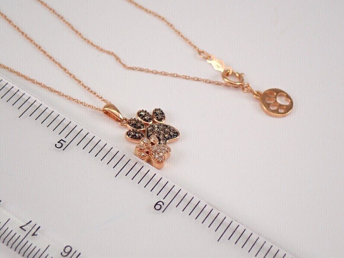 2Ct Round Cut Simulated Chocolate Diamond Women’s Pendant 14K Rose Gold Plated
