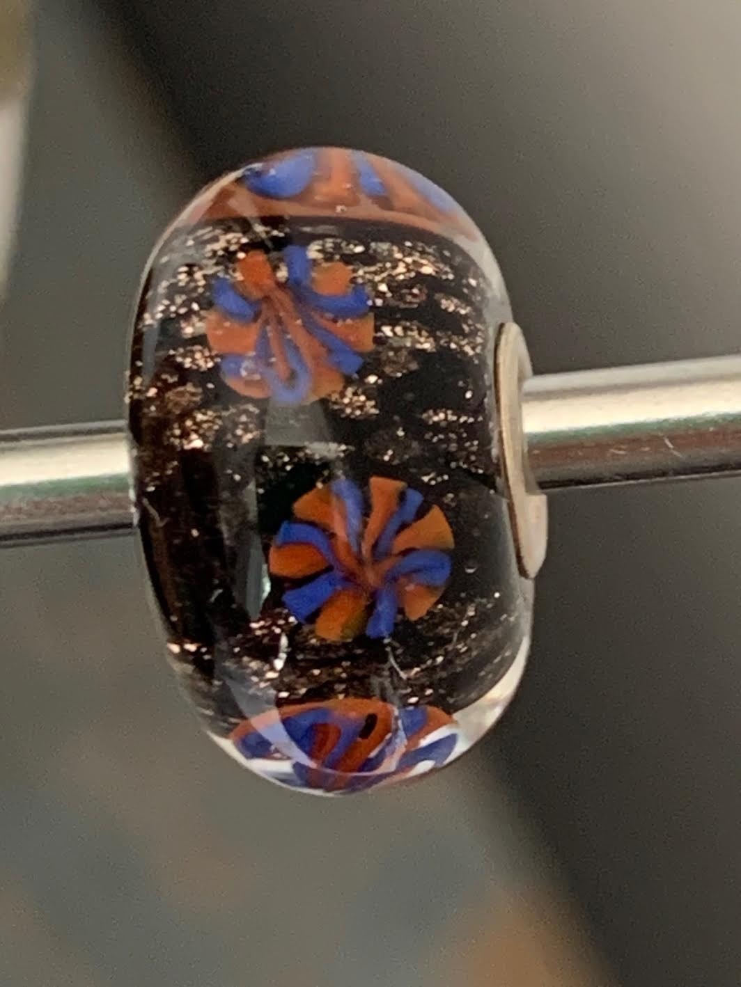 Authentic Trollbeads New Year Fireworks Glass Bead