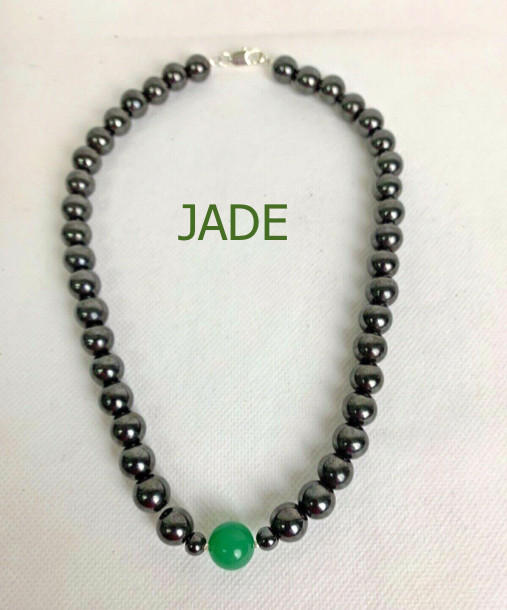 10MM Black Magnetic Hematite Health Care Necklace.Hematite,Jade, Pearl, Pink, FS