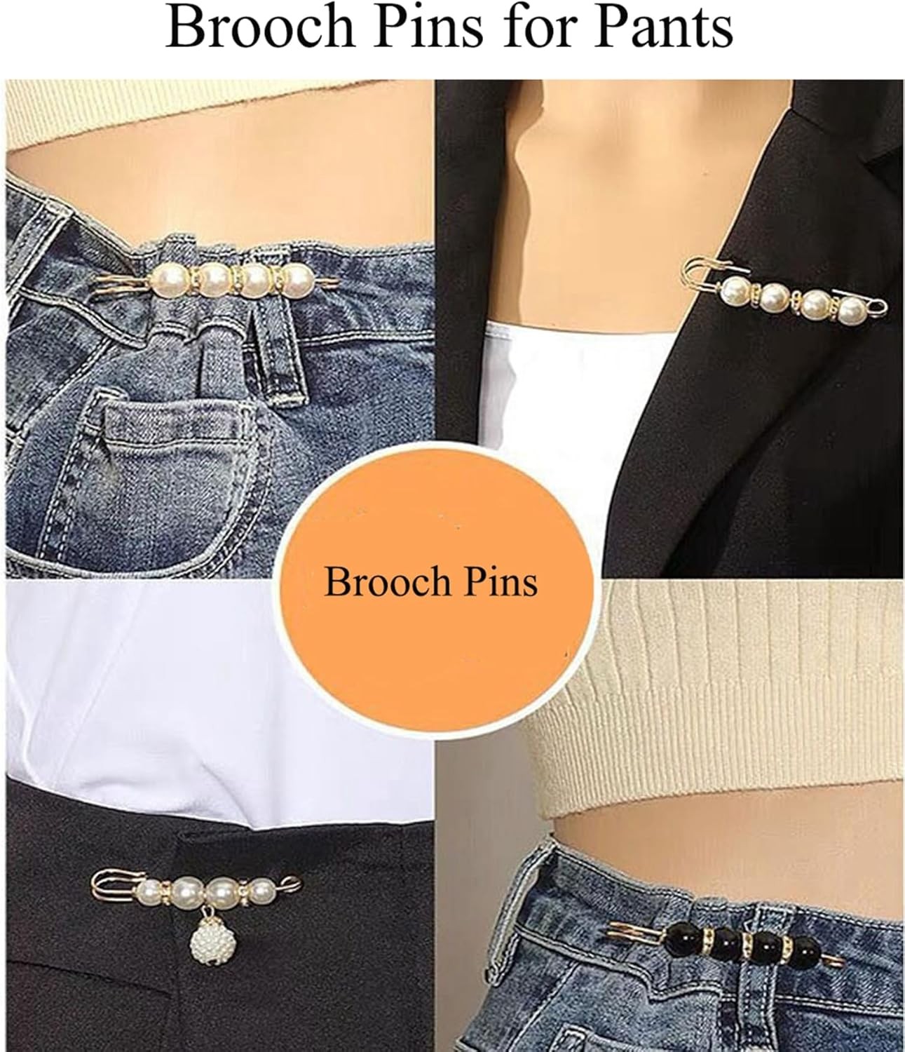 Charms for Socks Safety Pins 54Pcs Brooches and Pins for Women Gold Junk Sock Ch