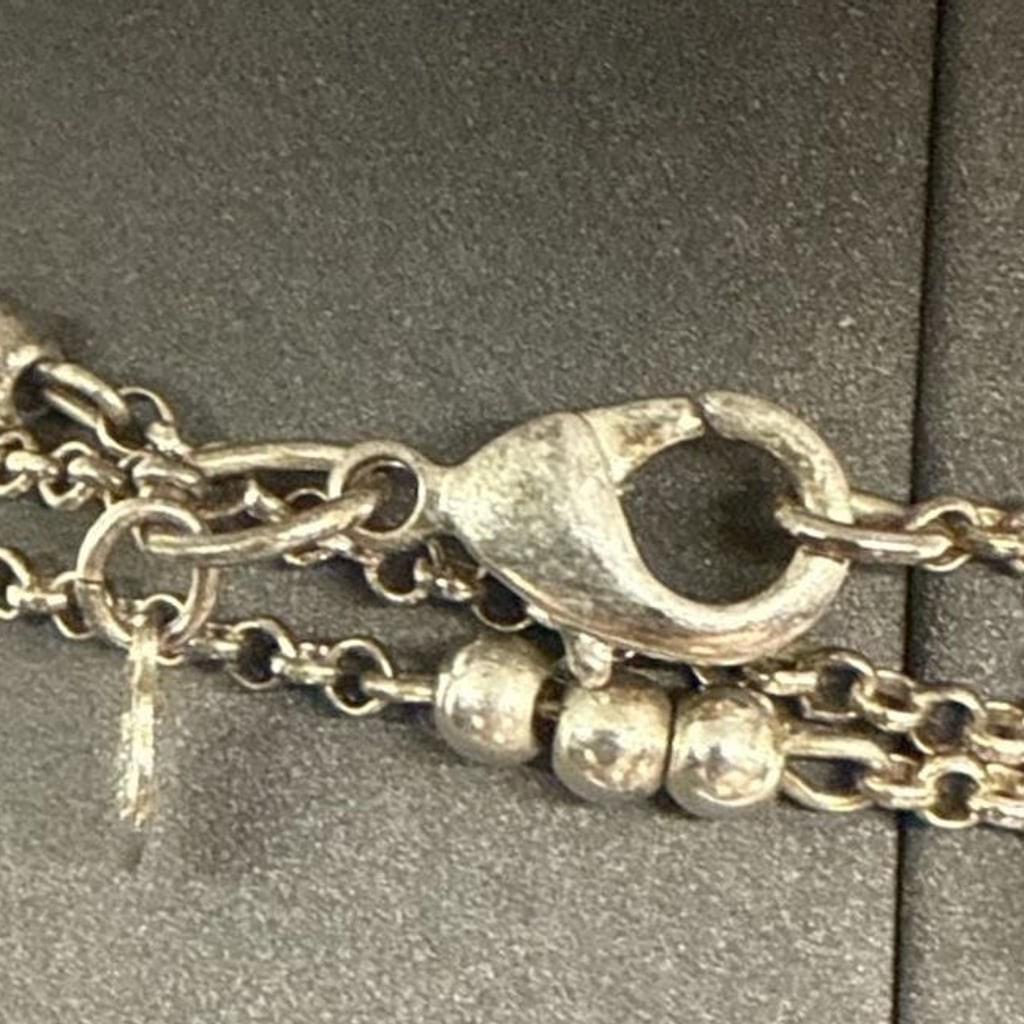 Premier Designs Retired Silver Tone Charm On LONG Necklace Lockets PD Vtg Style