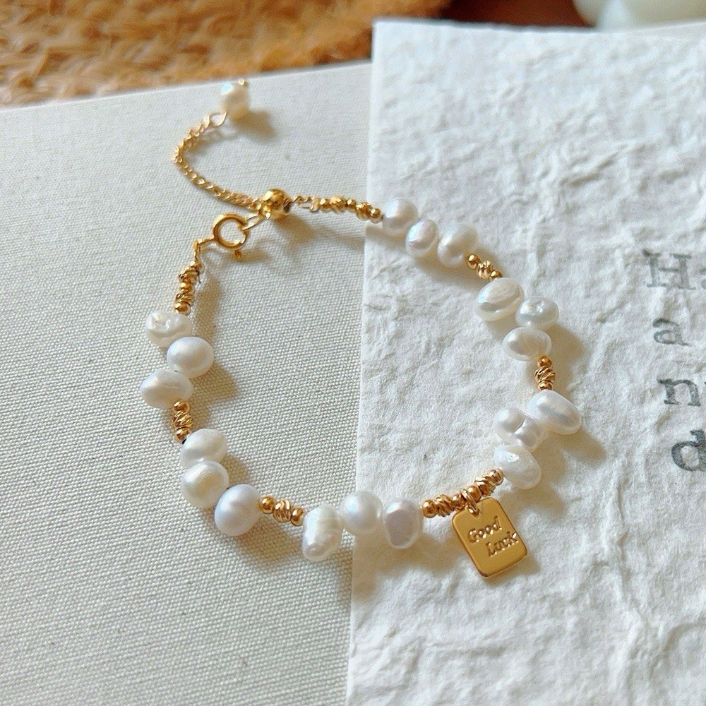 “Good Luck” Natural Baroque Freshwater Pearl