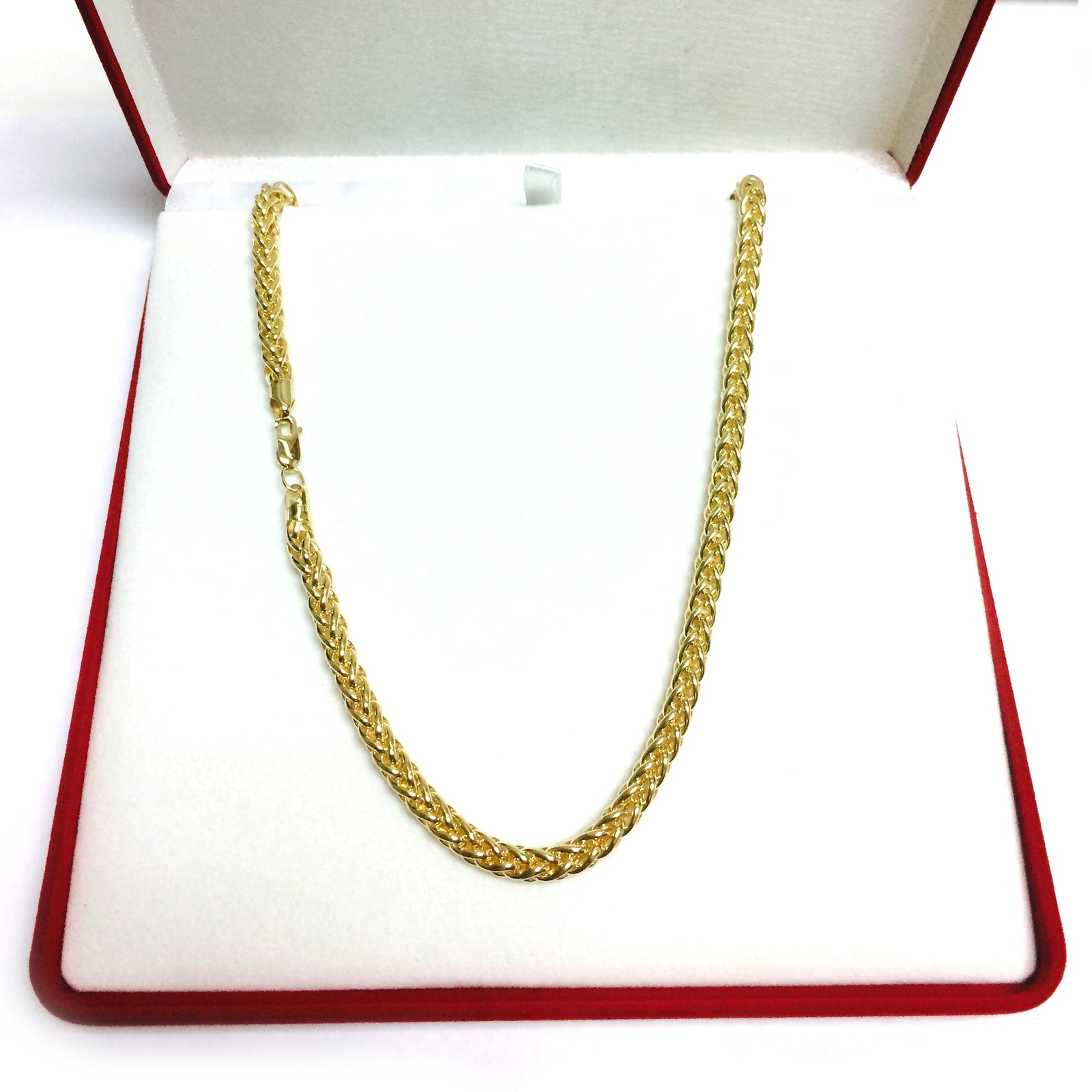 14k Yellow Real Gold Filled Round Franco Chain Necklace, 6.0mm, 20″