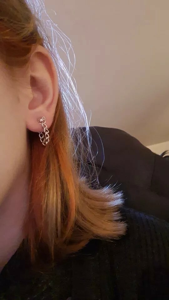 fashion Simple punk chain earrings for Women Korean Minimalist Earrings Jewelry