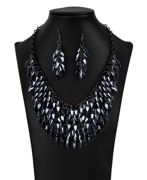 Paparazzi Zi Collection Necklace The Heather Signature Series Set Z2007 Blue New